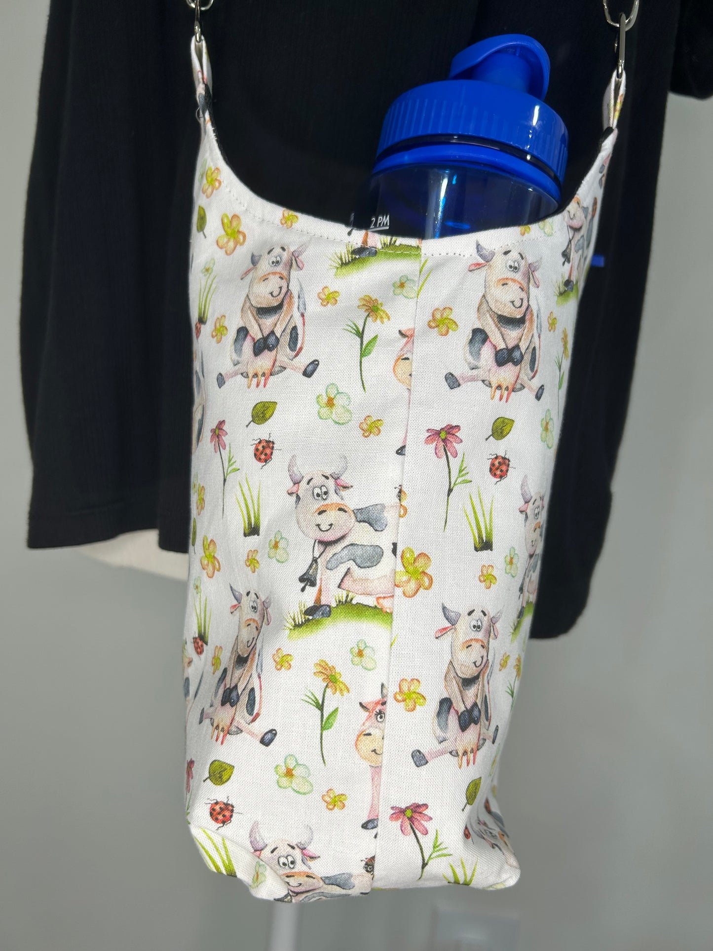Cutesy Cow Water Bottle Bag