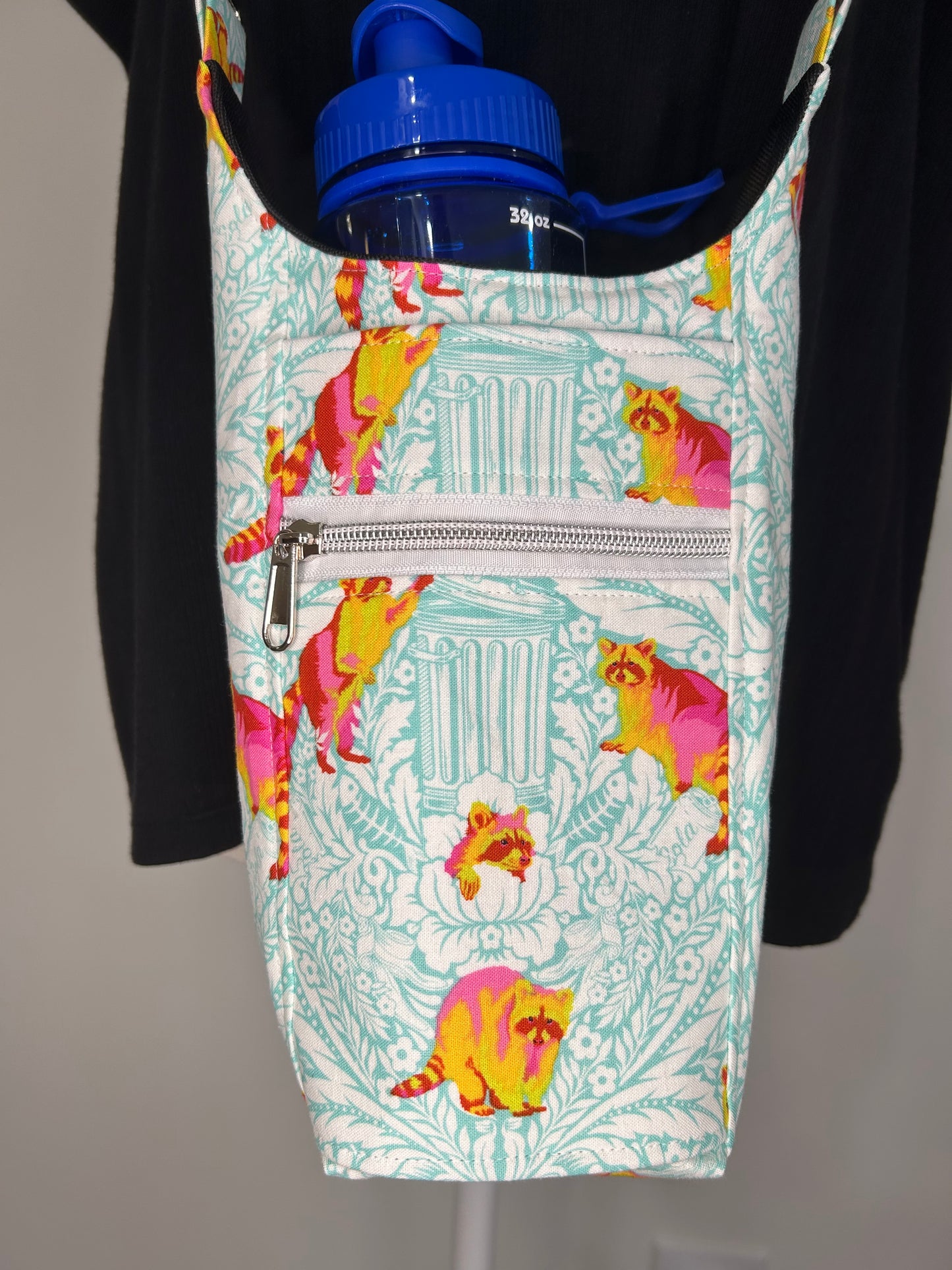 Wacky Raccoons Water Bottle Bag