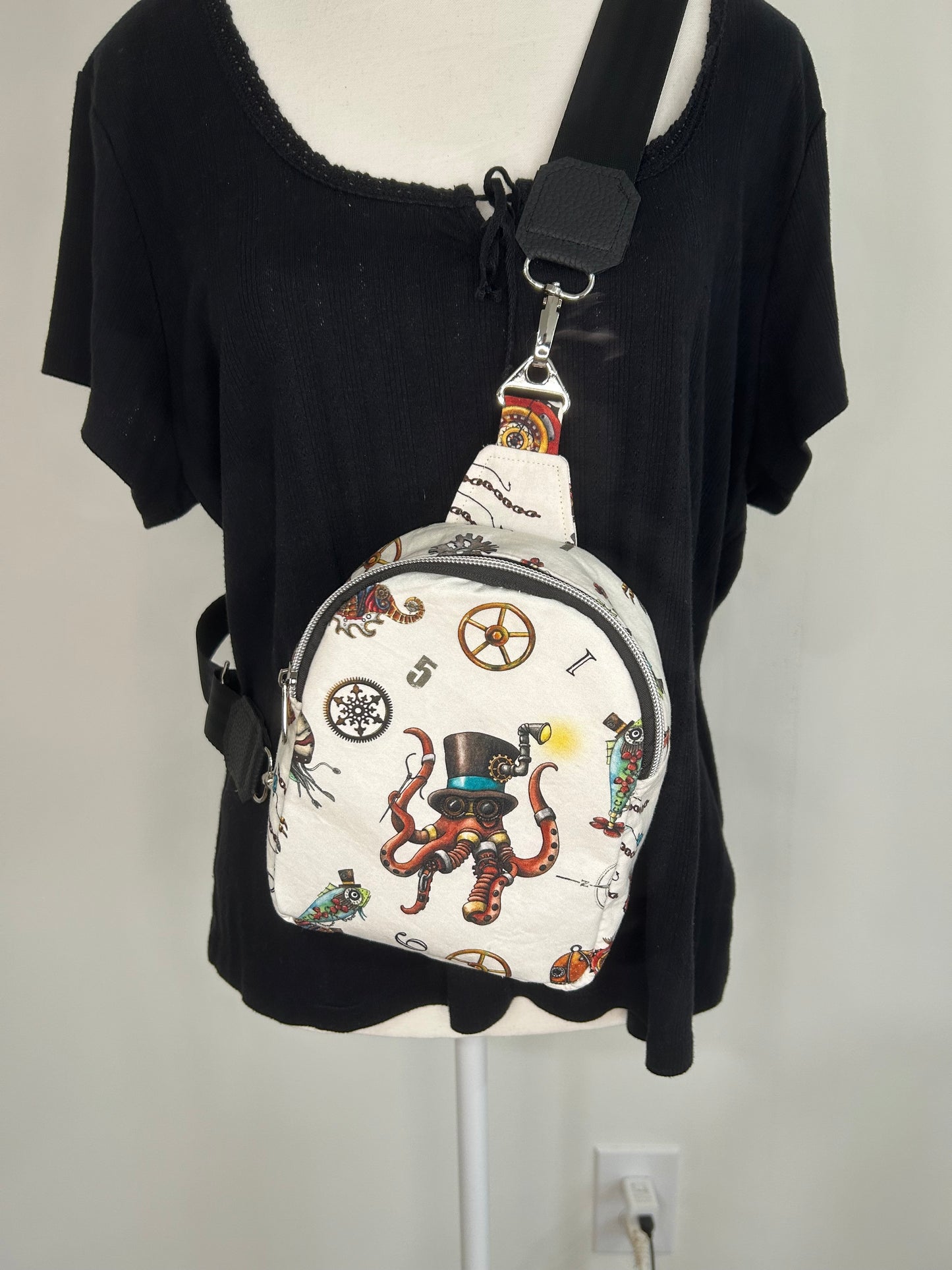 Octopus Steampunk Mav Pack Sling Bag