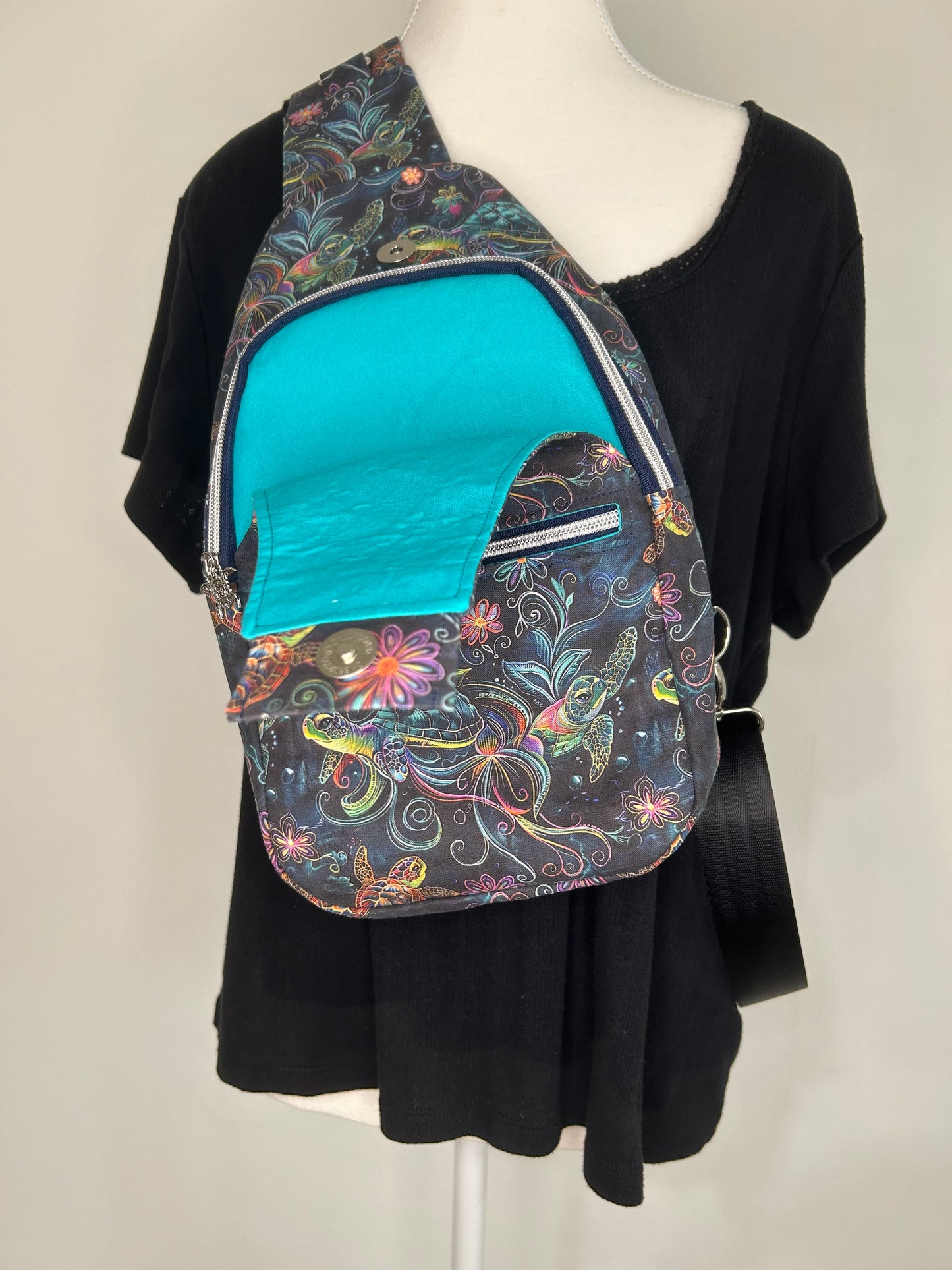 Turtle-y Awesome Retro Sling Bag