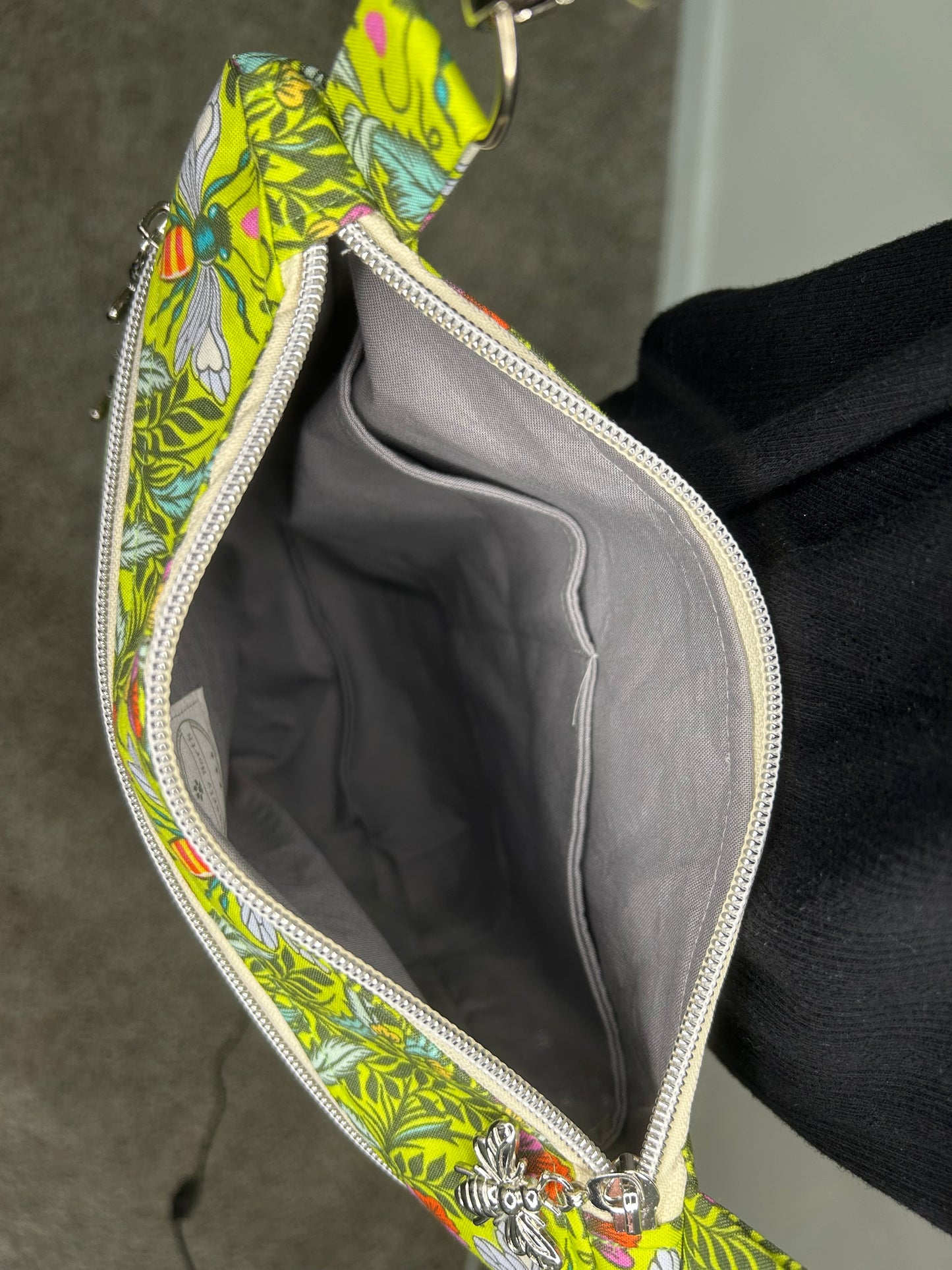 Bee Nice Triple Zip Crossbody or Shoulder Bag