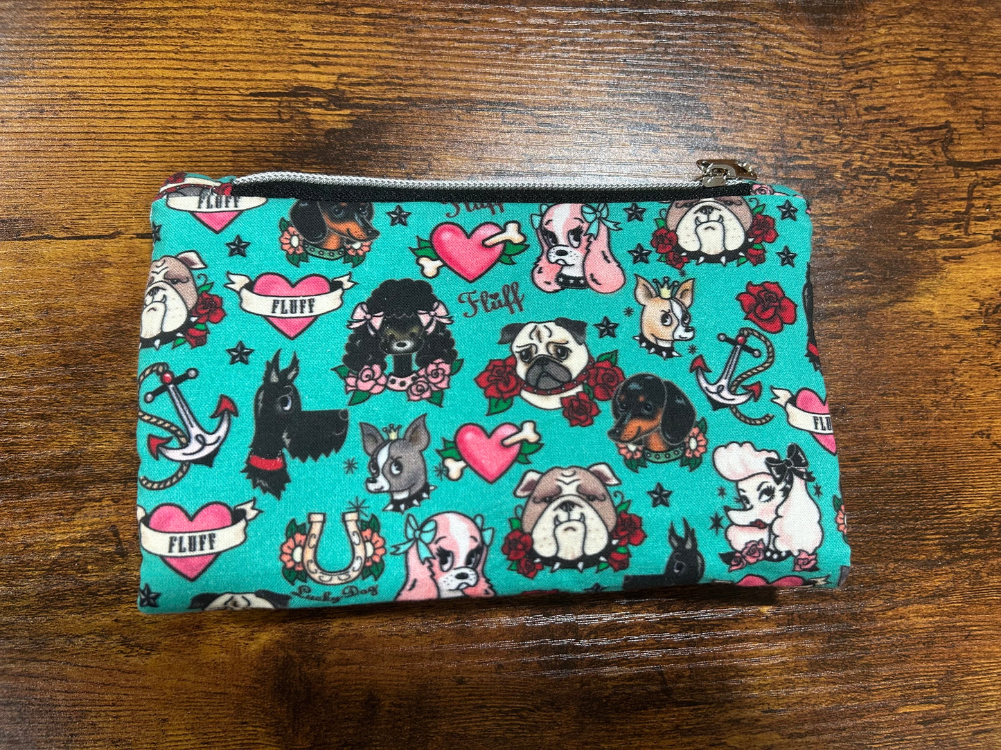 Fluffy Pups Marilyn Checkbook and Credit Card Wallet