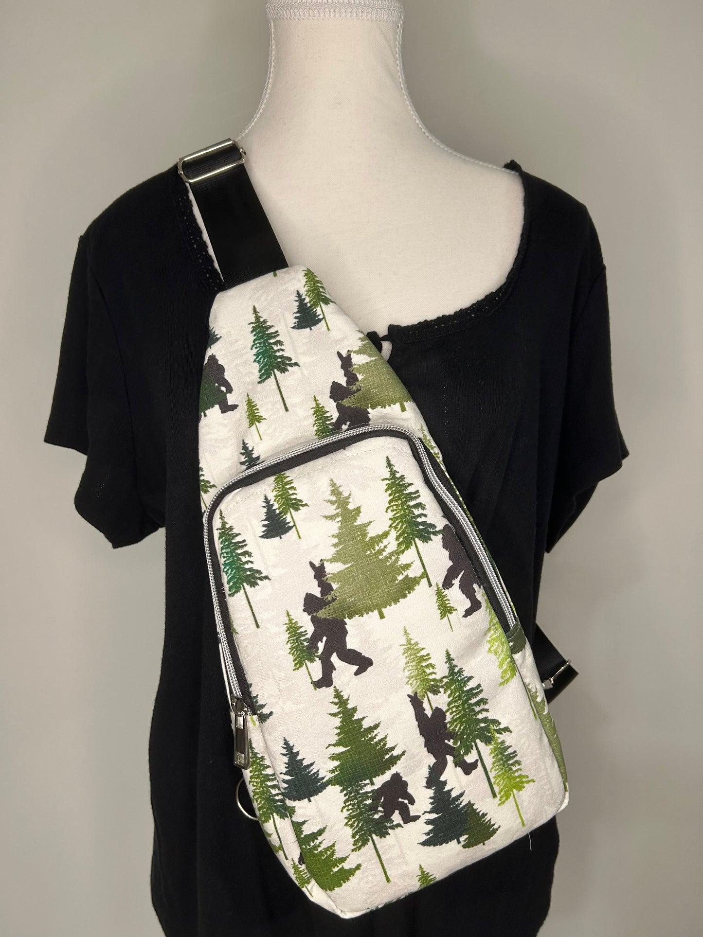 Peace Out Bigfoot Heartlands Sling Backpack