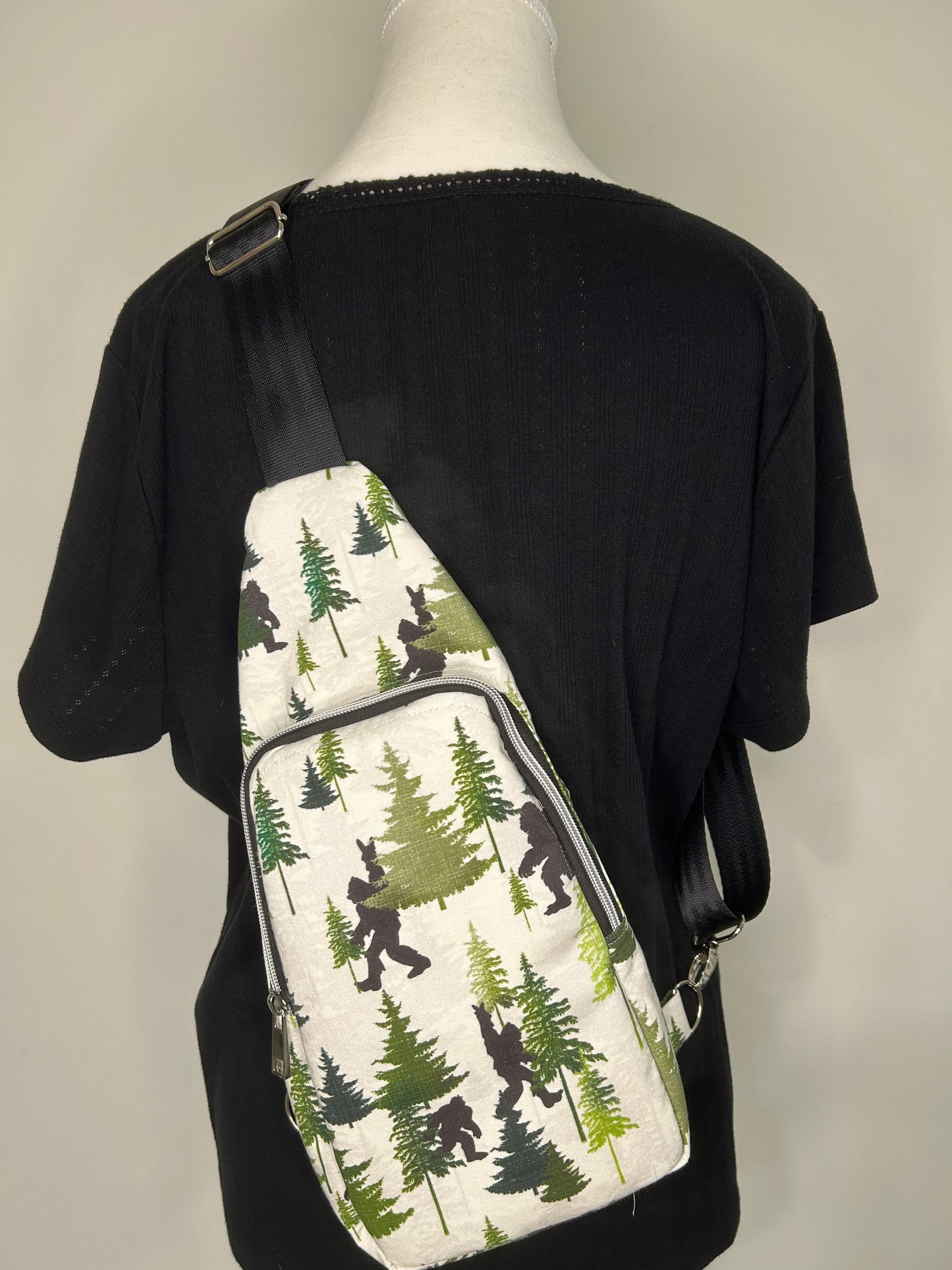 Peace Out Bigfoot Heartlands Sling Backpack