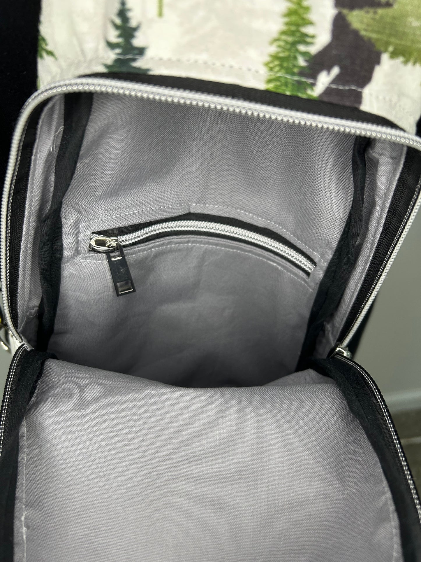Peace Out Bigfoot Heartlands Sling Backpack