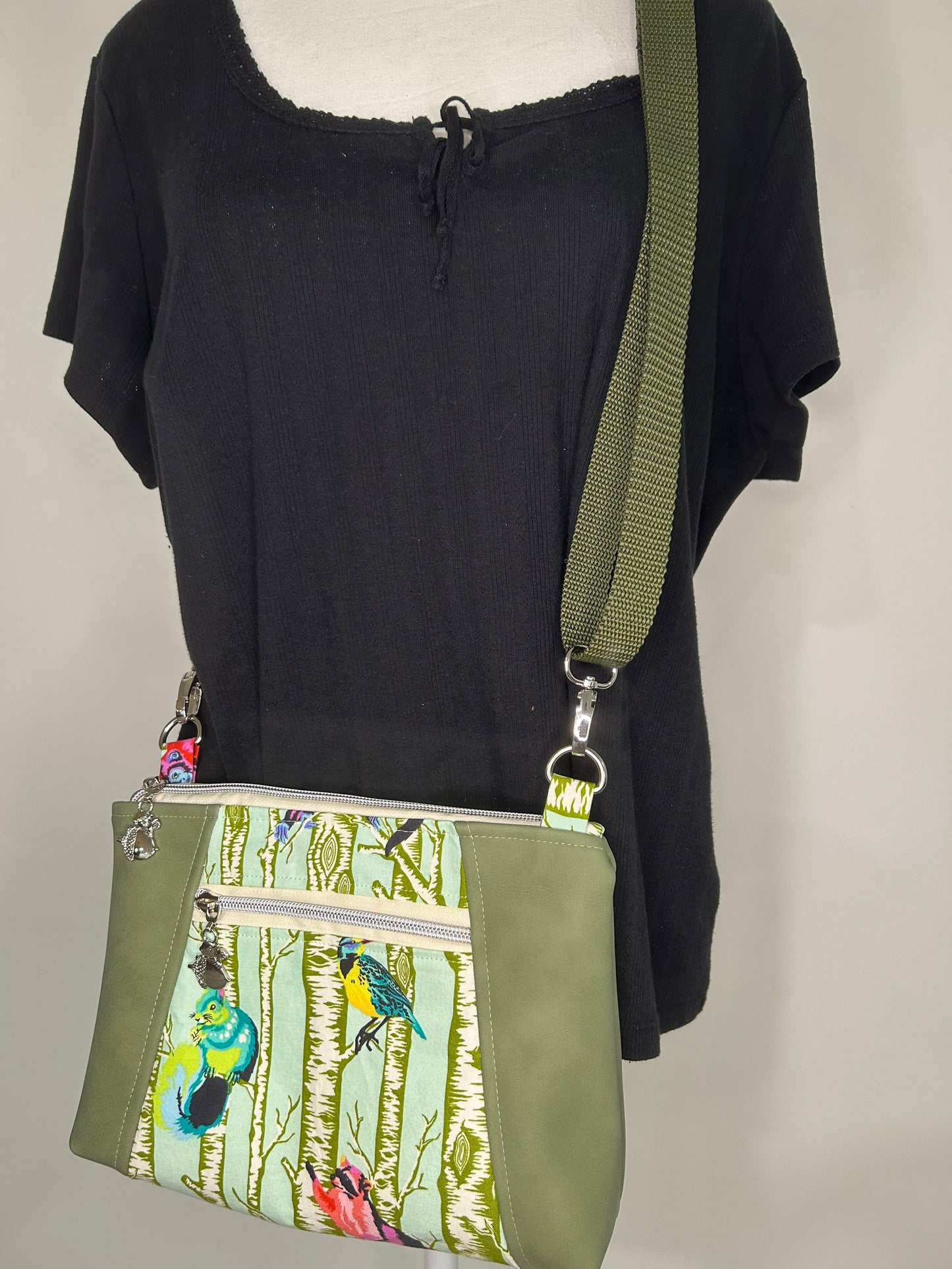 Getting Squirrely Sunshine Crossbody Bag