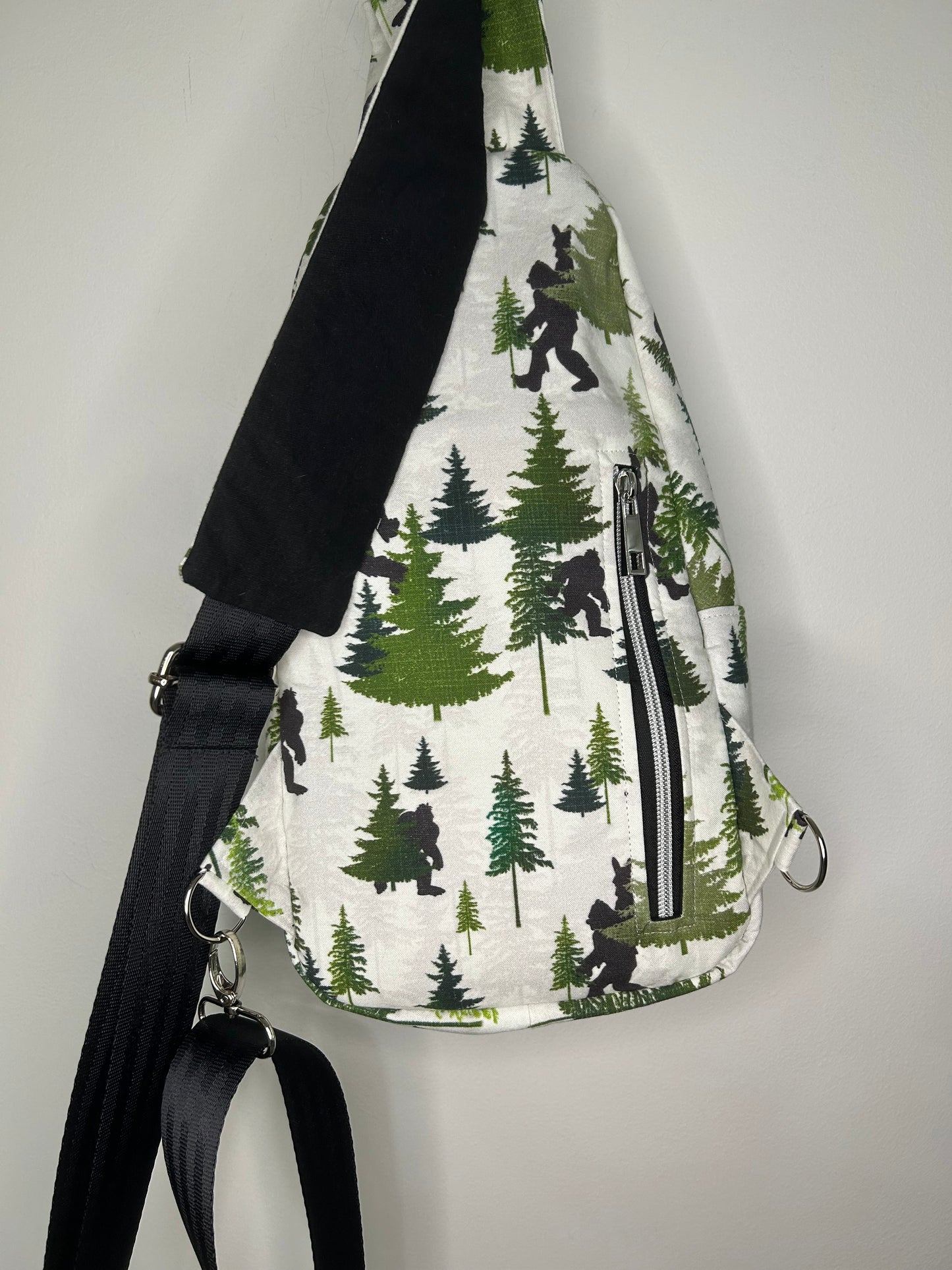 Peace Out Bigfoot Retro Sling Bag
