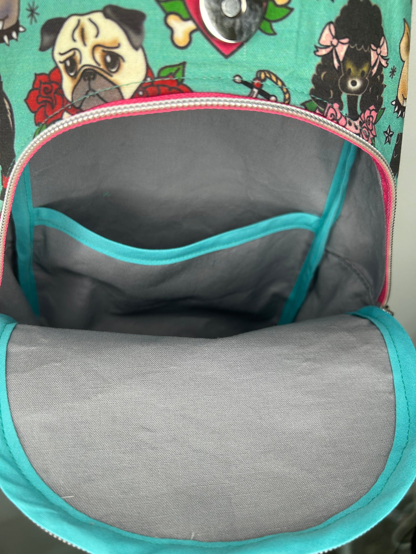 Fluffy Pups Retro Backpack Sling Bag