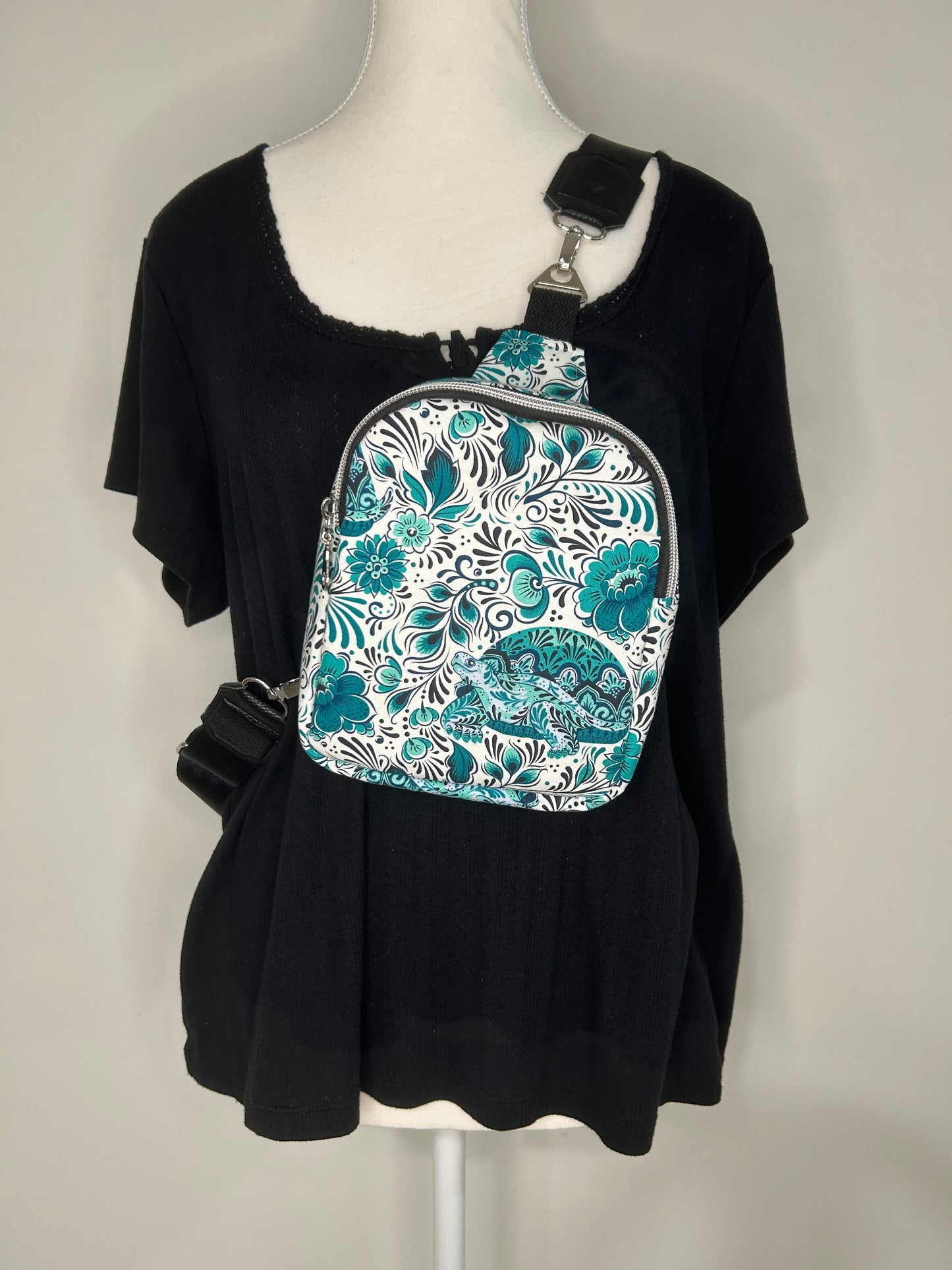 Handmade Turtle-ly Awesome Tula Pink Mav Pack Sling Bag
