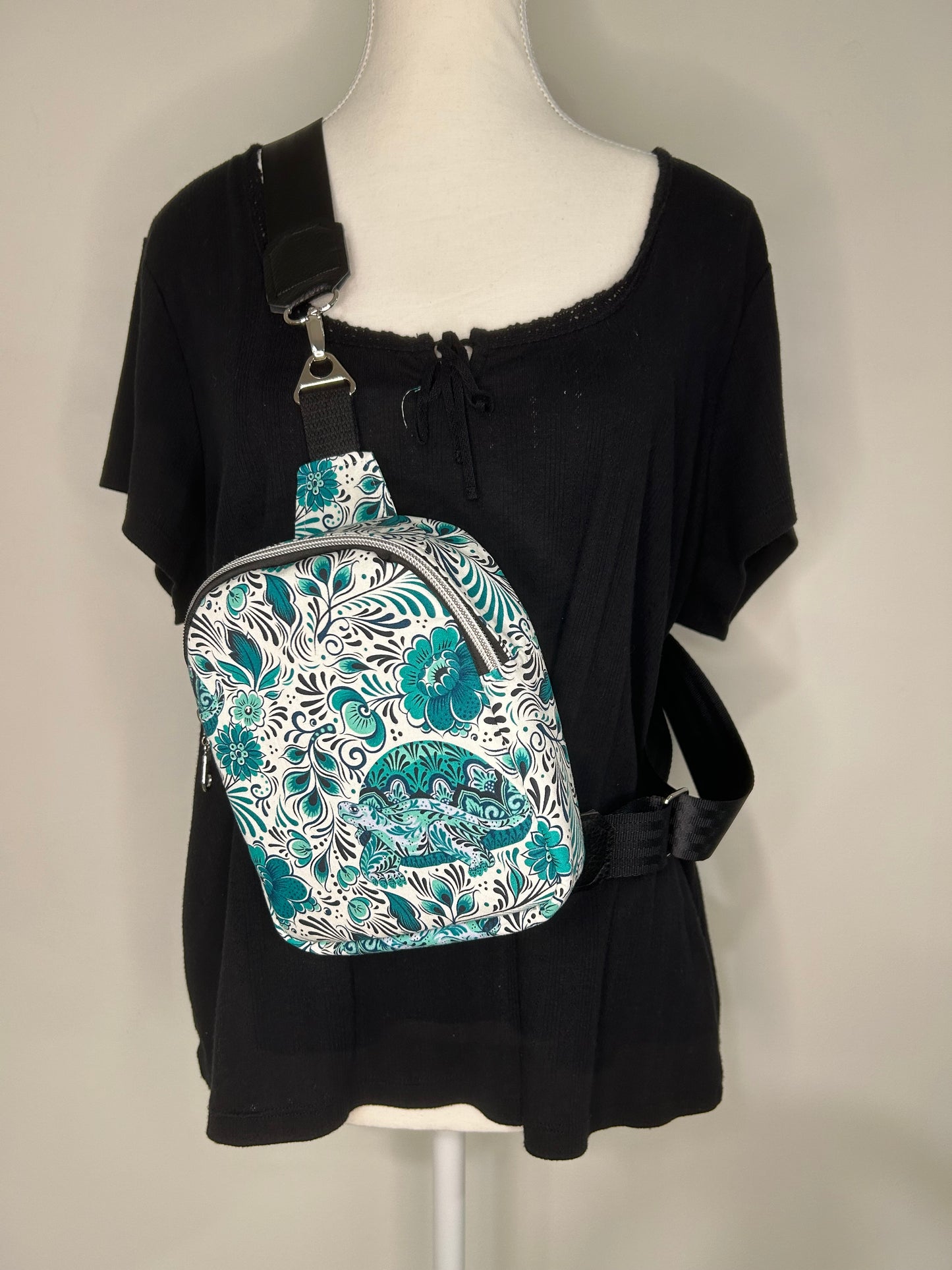 Handmade Turtle-ly Awesome Tula Pink Mav Pack Sling Bag