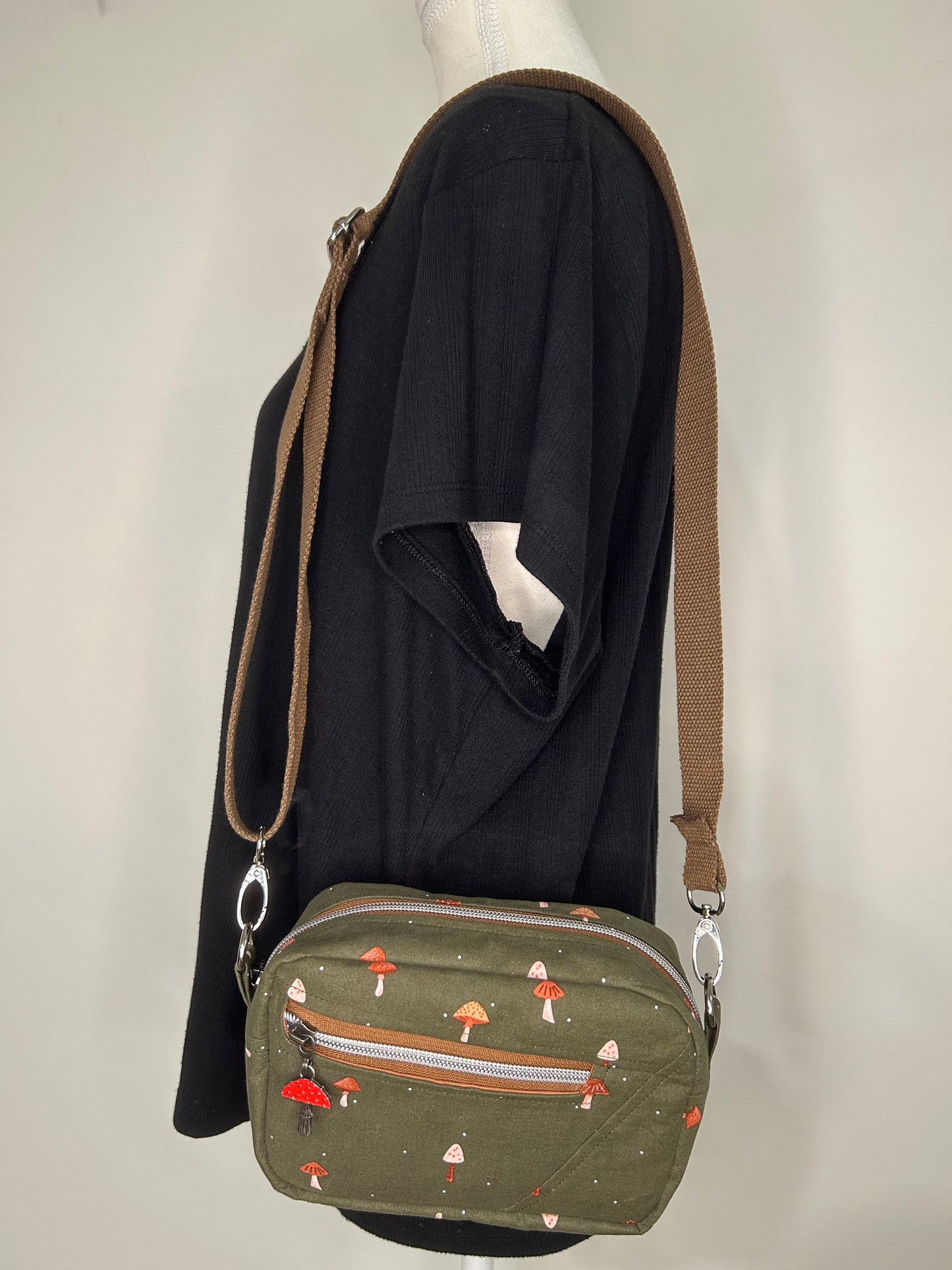 Mushroom Trio Crossbody Bag