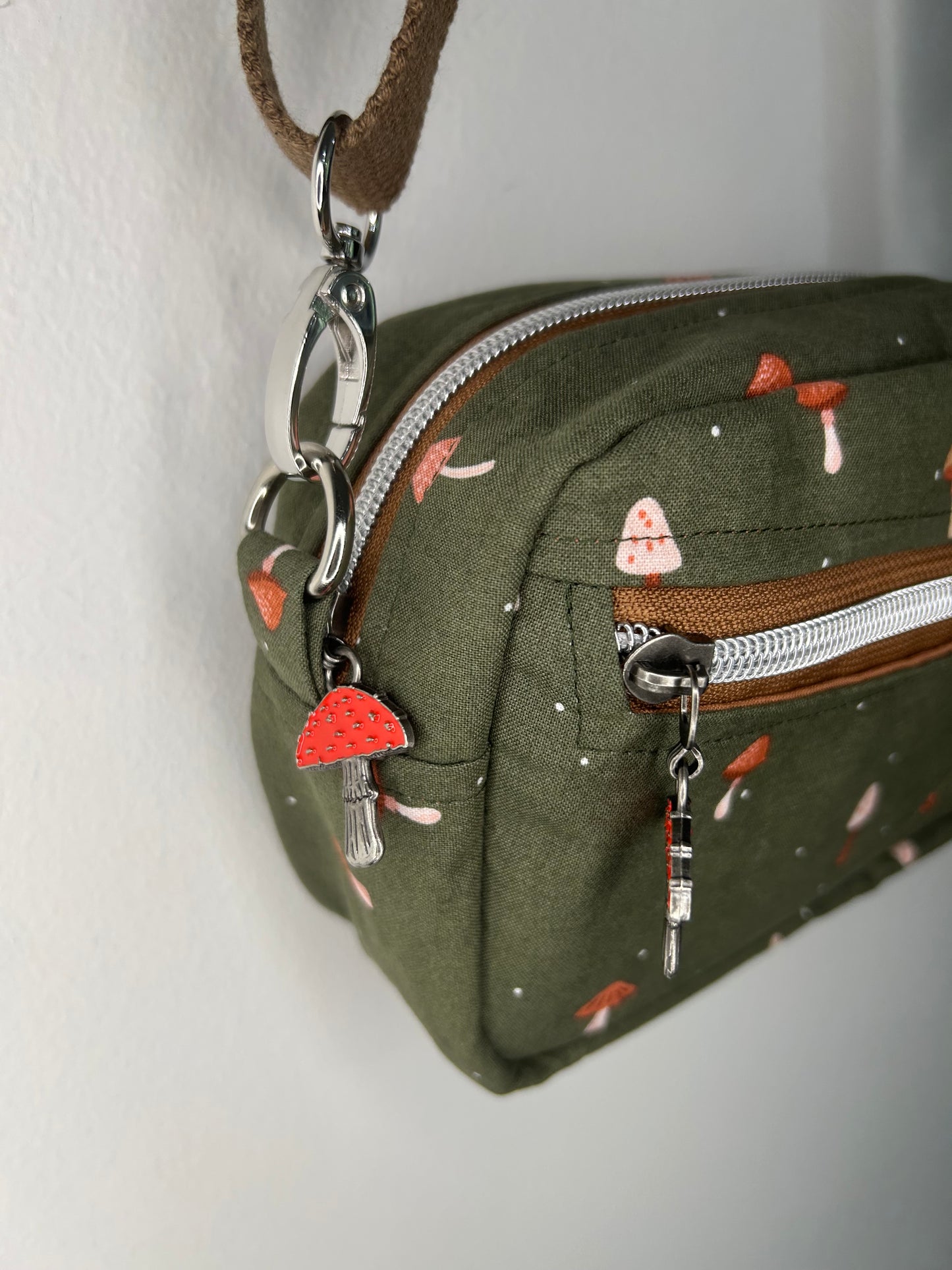 Mushroom Trio Crossbody Bag