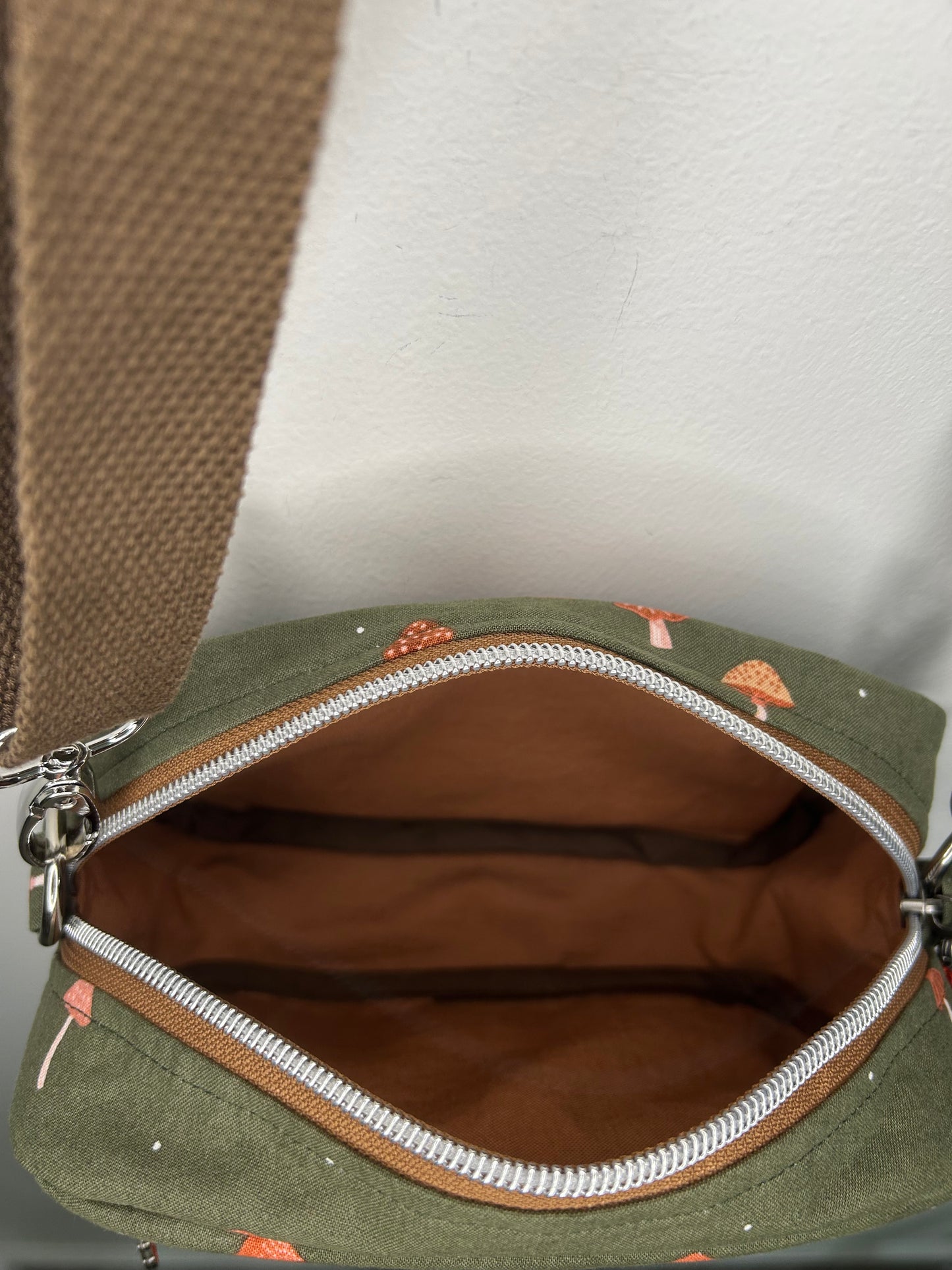 Mushroom Trio Crossbody Bag