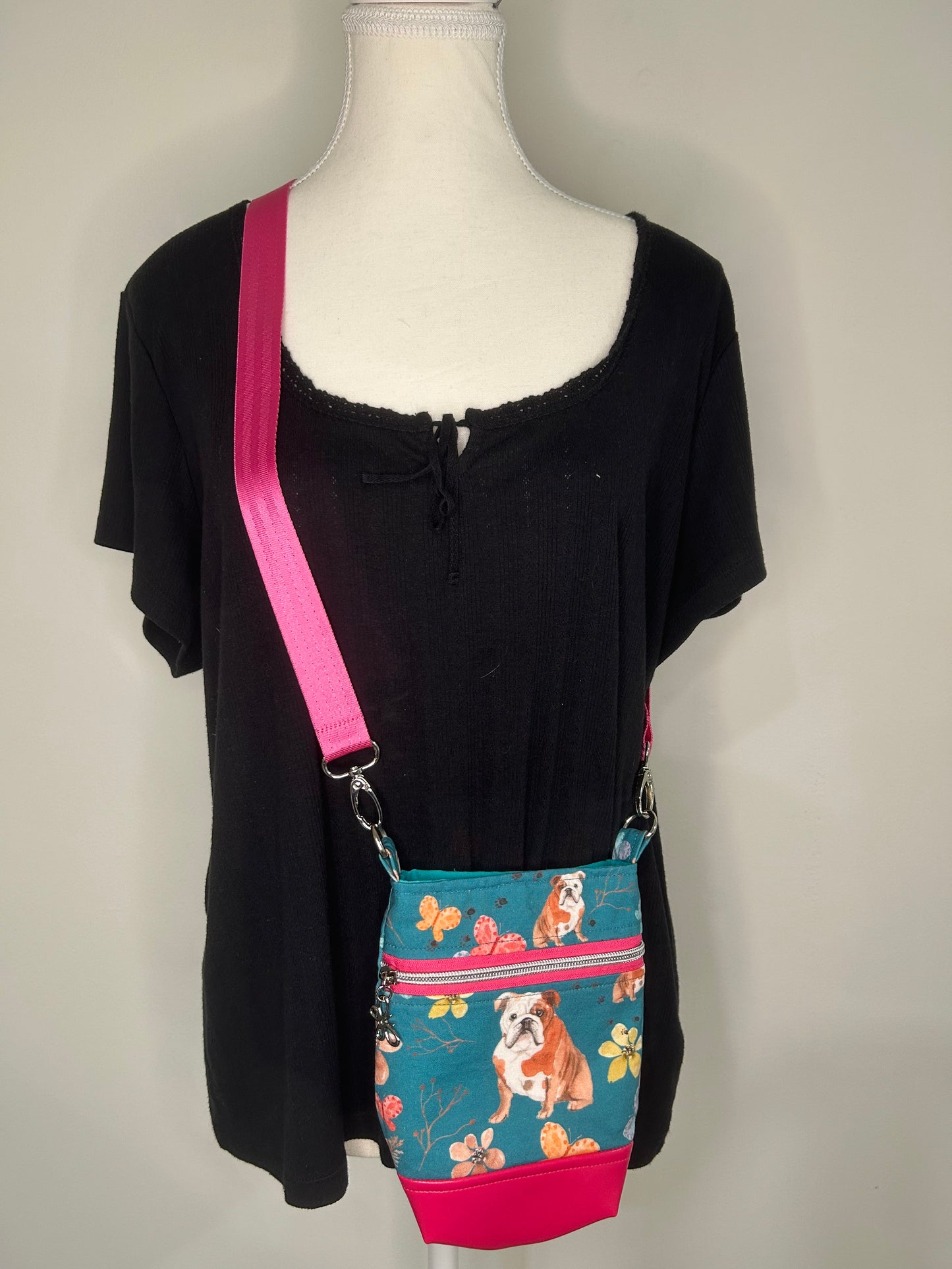 Bulldog’s and Butterflies Wanderlust Crossbody Bag