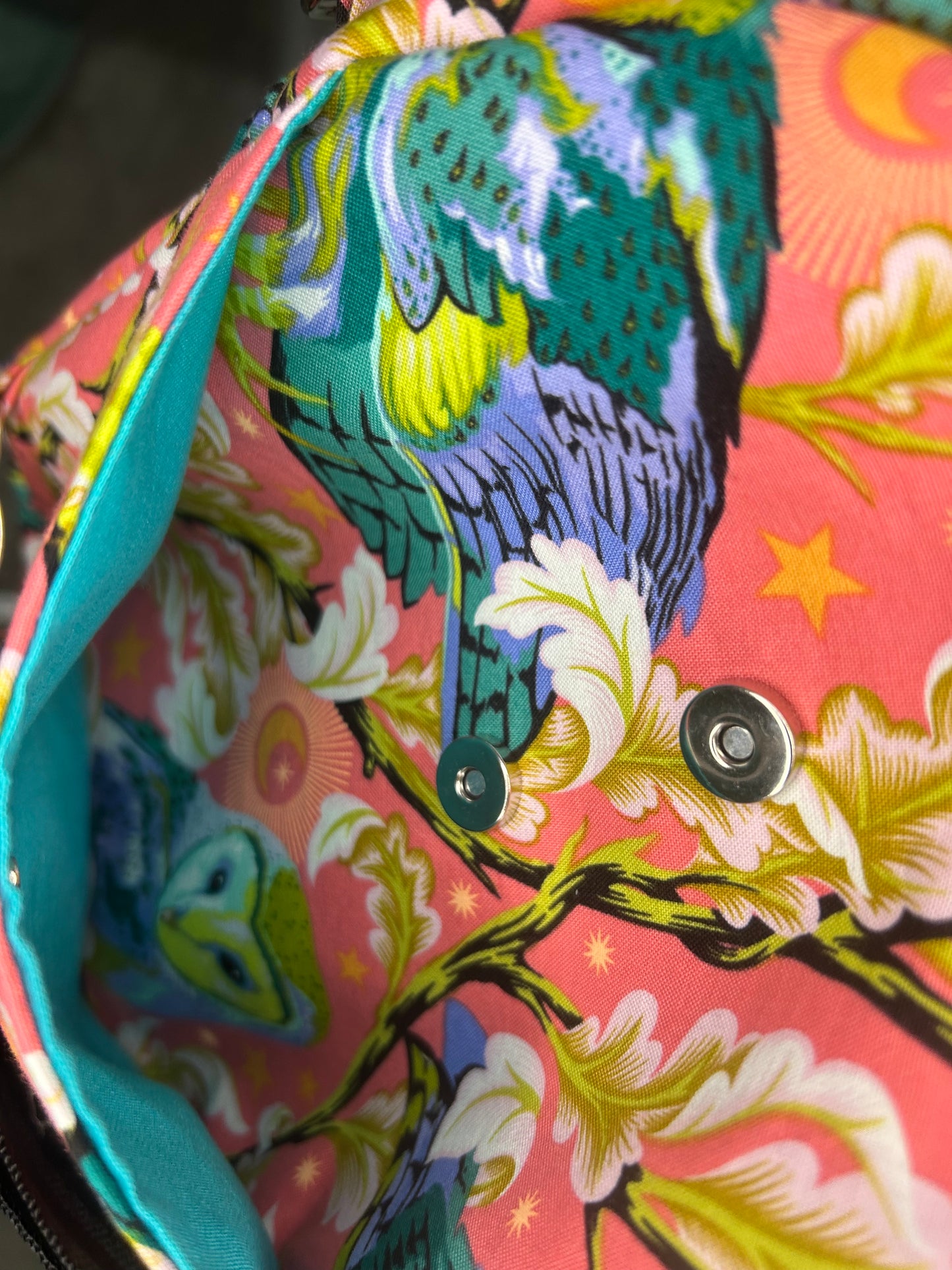 Handmade Hoot Tula Pink Pebble Convertible Owl Bag