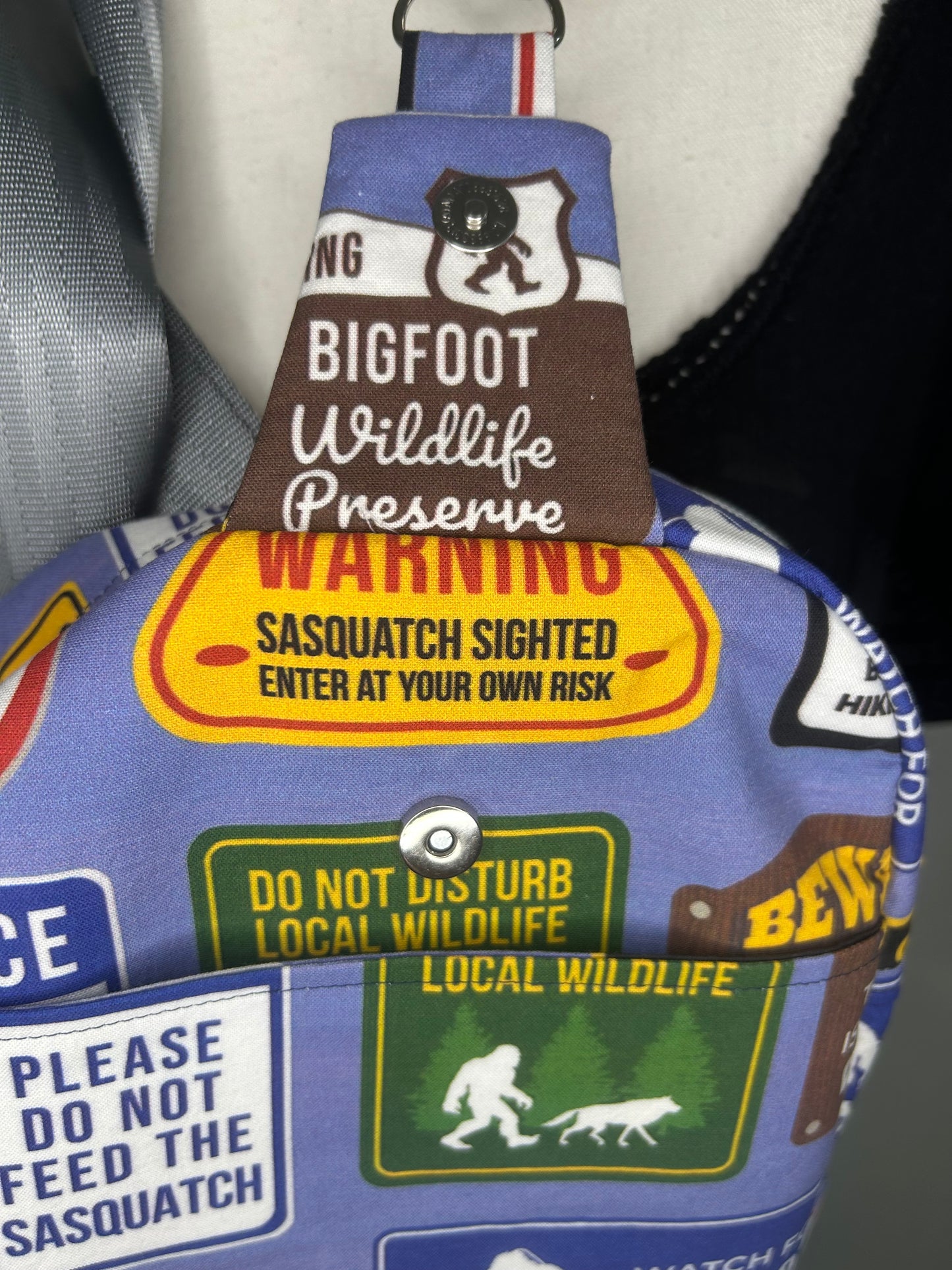 Beware of Bigfoot Pebble Convertible Bag
