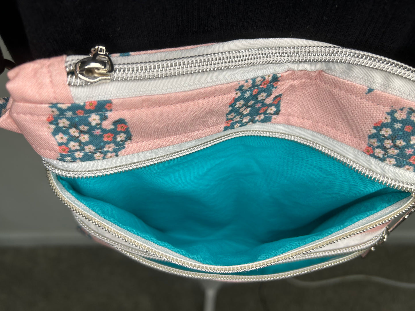 Handmade Michigander Mini Zippy Crossbody Bag