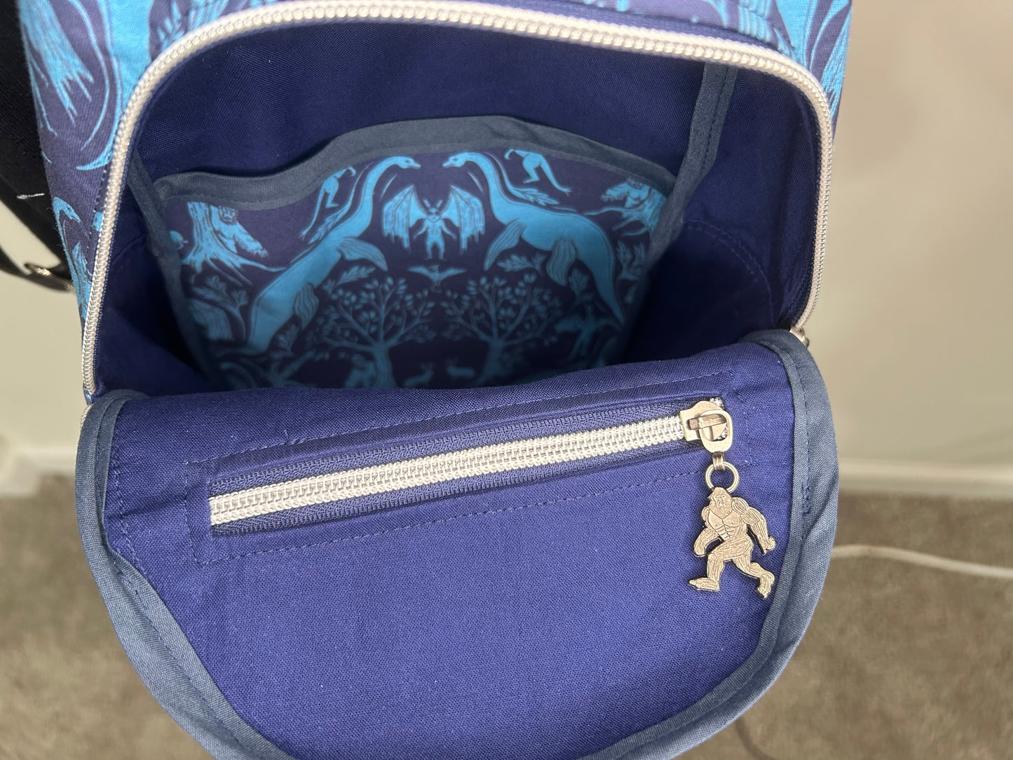 Handmade Unisex Cryptid Friends Retro Sling Bag