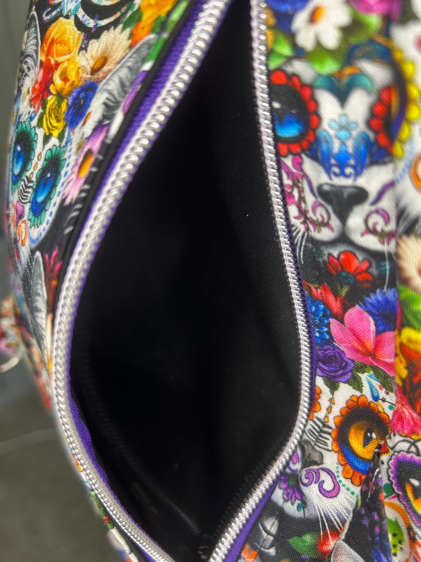 Day of the Dead Kitty Retro Sling Bag