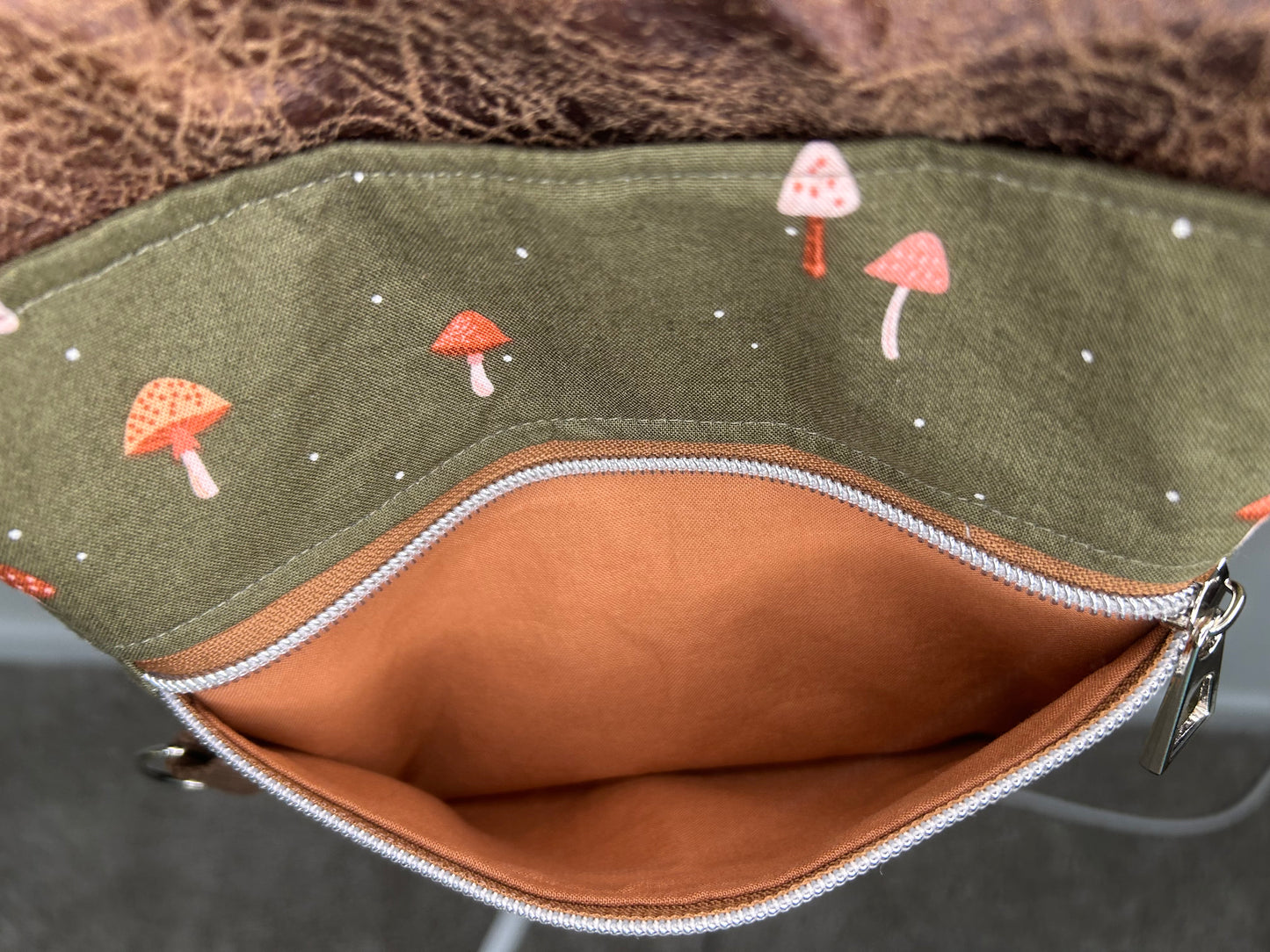 Handmade Mushroom Buggy Sling Bag