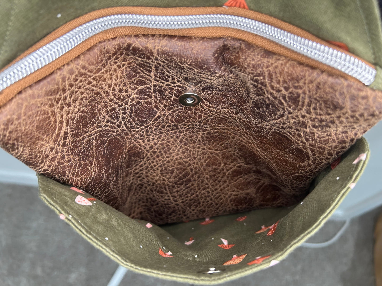 Handmade Mushroom Buggy Sling Bag