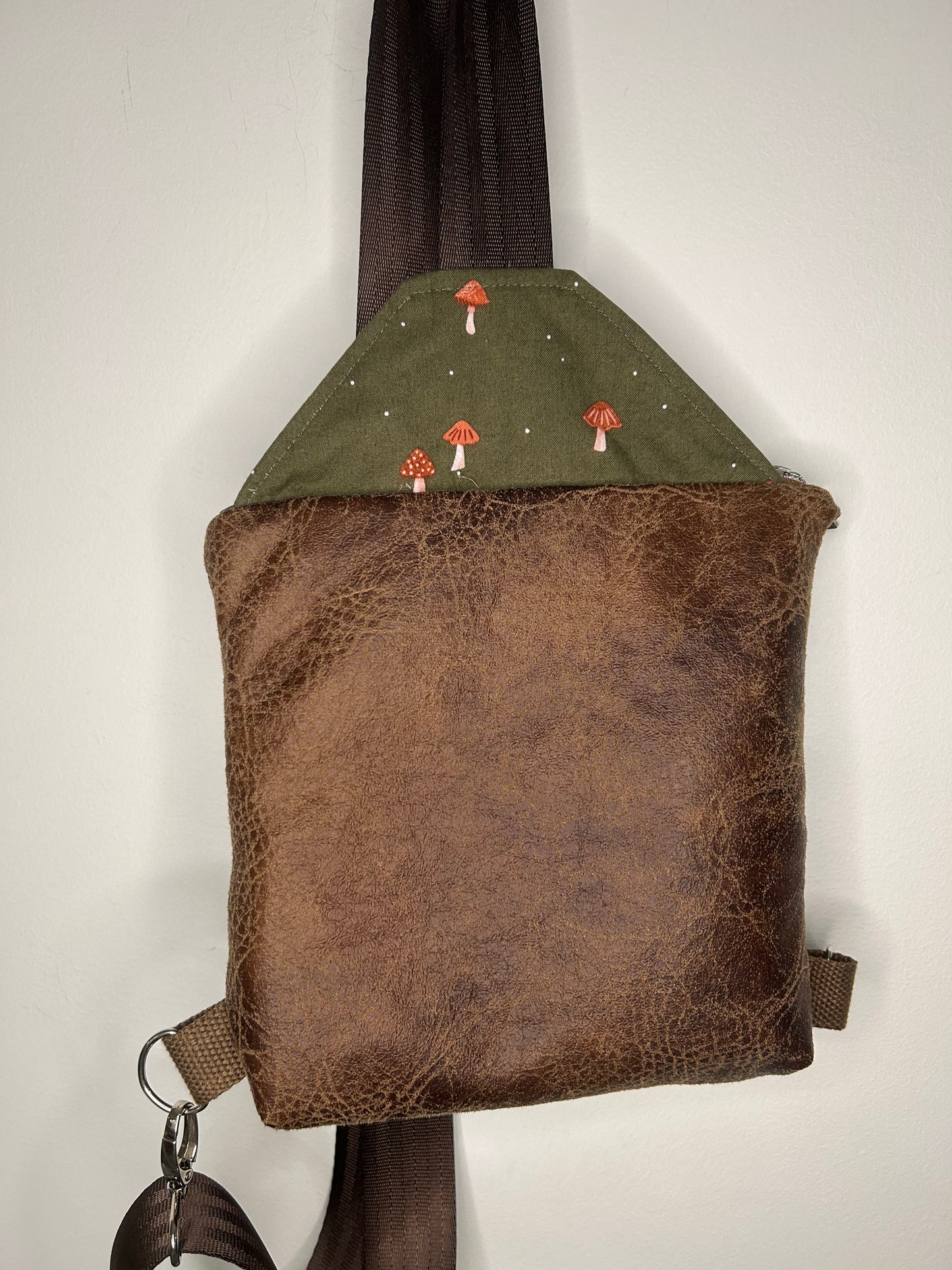 Handmade Mushroom Buggy Sling Bag