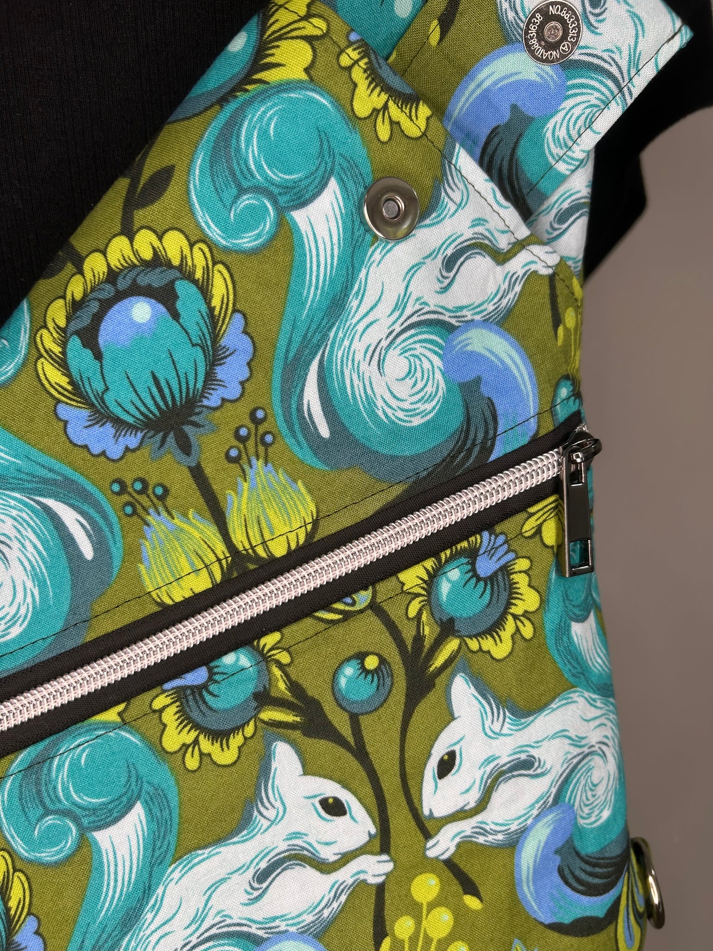 RARE Squirreling Around Convertible Traveler Sling Bag