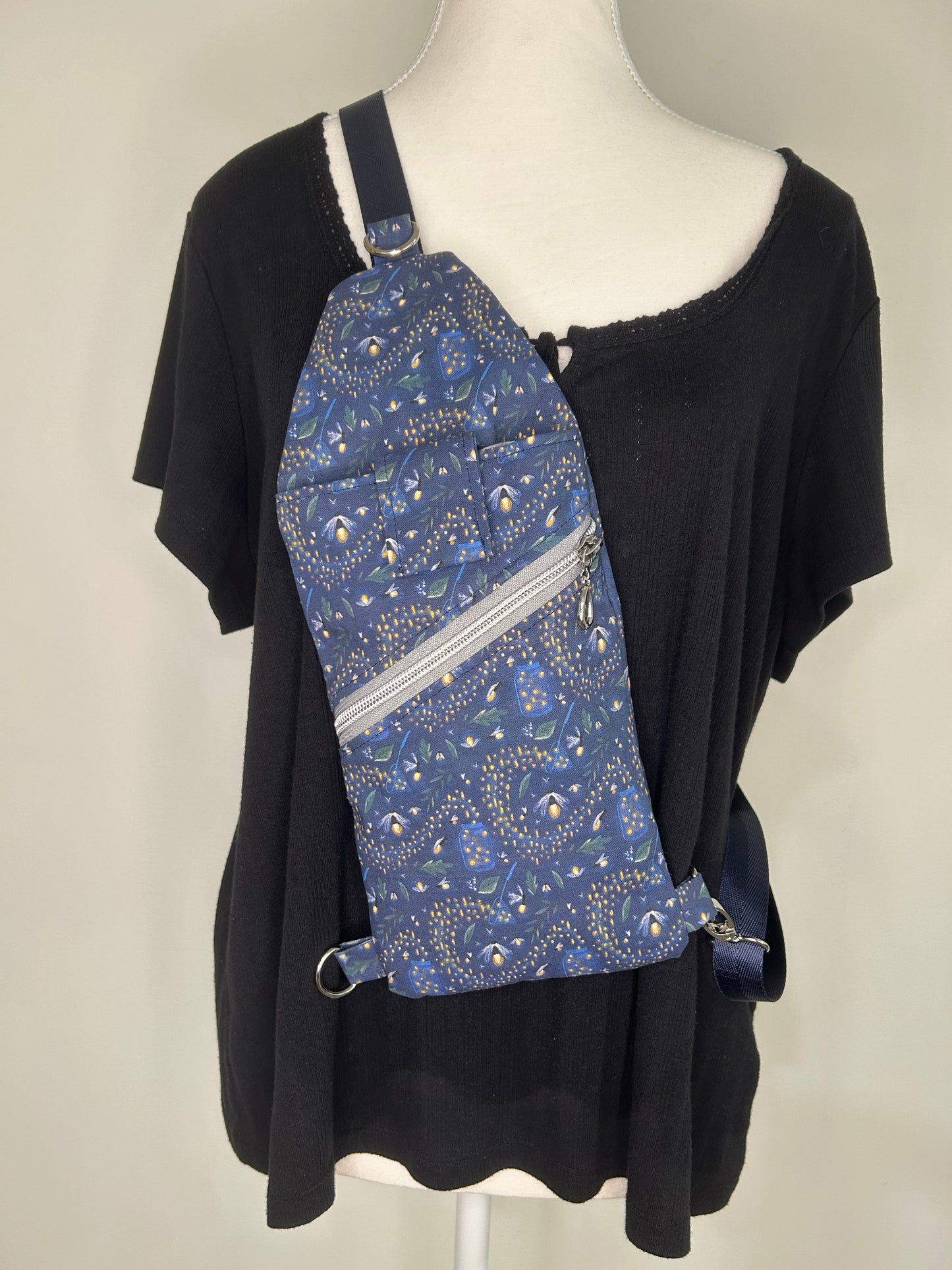 Firefly Frenzy Mini Traveler Sling Crossbody Bag