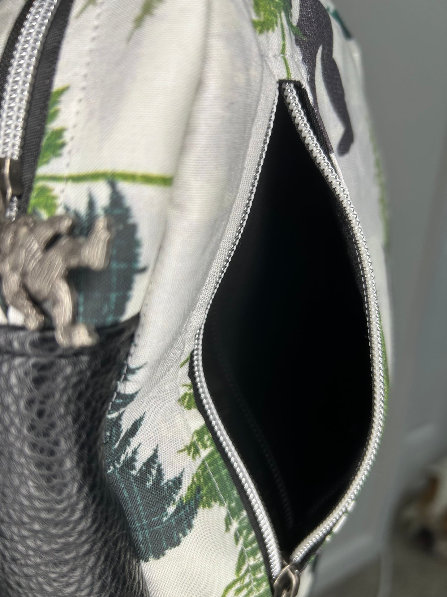 Handmade Peace Out Bigfoot 4 in 1 Convertible Pebble Sling Bag
