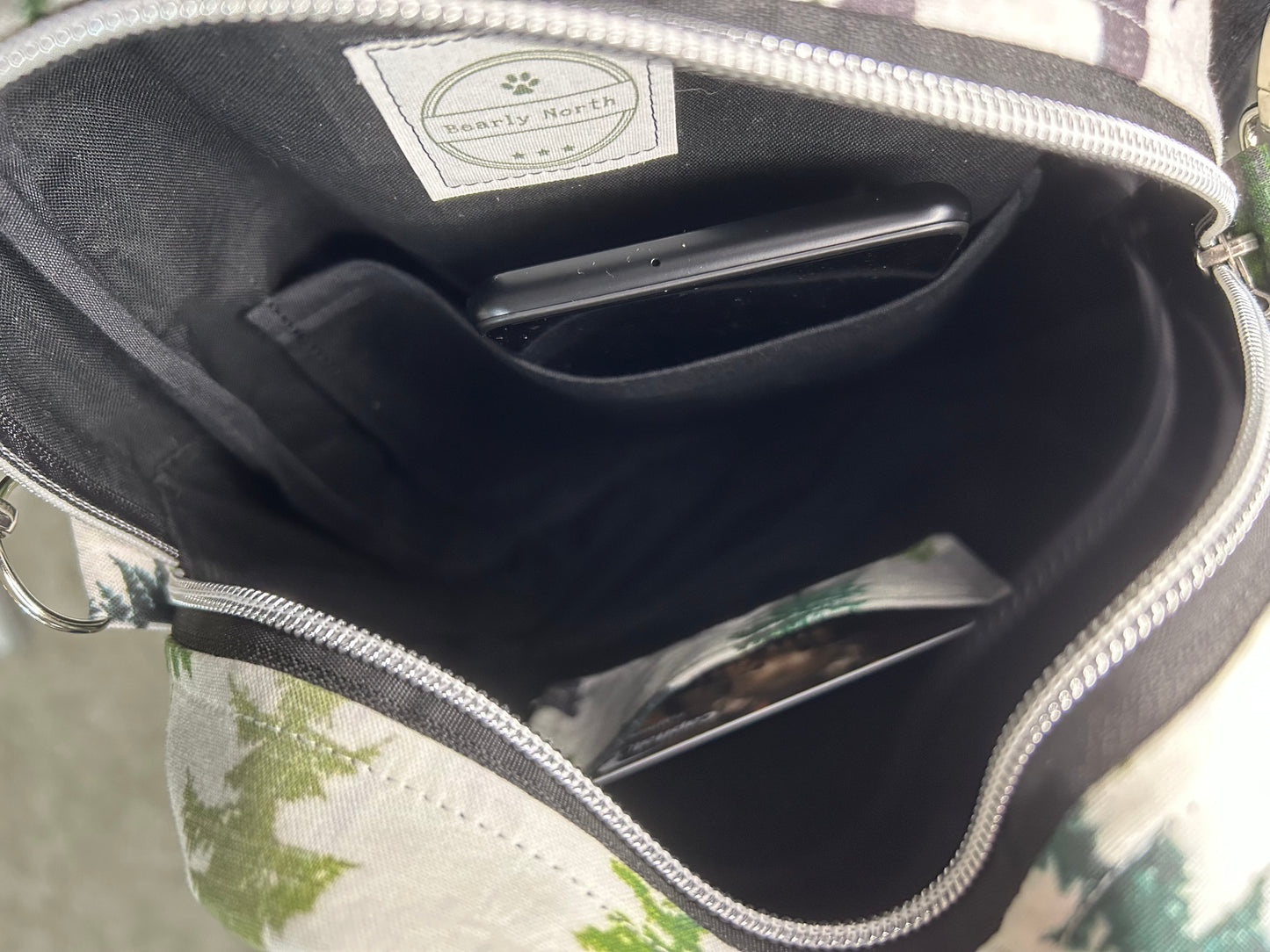 Handmade Peace Out Bigfoot 4 in 1 Convertible Pebble Sling Bag
