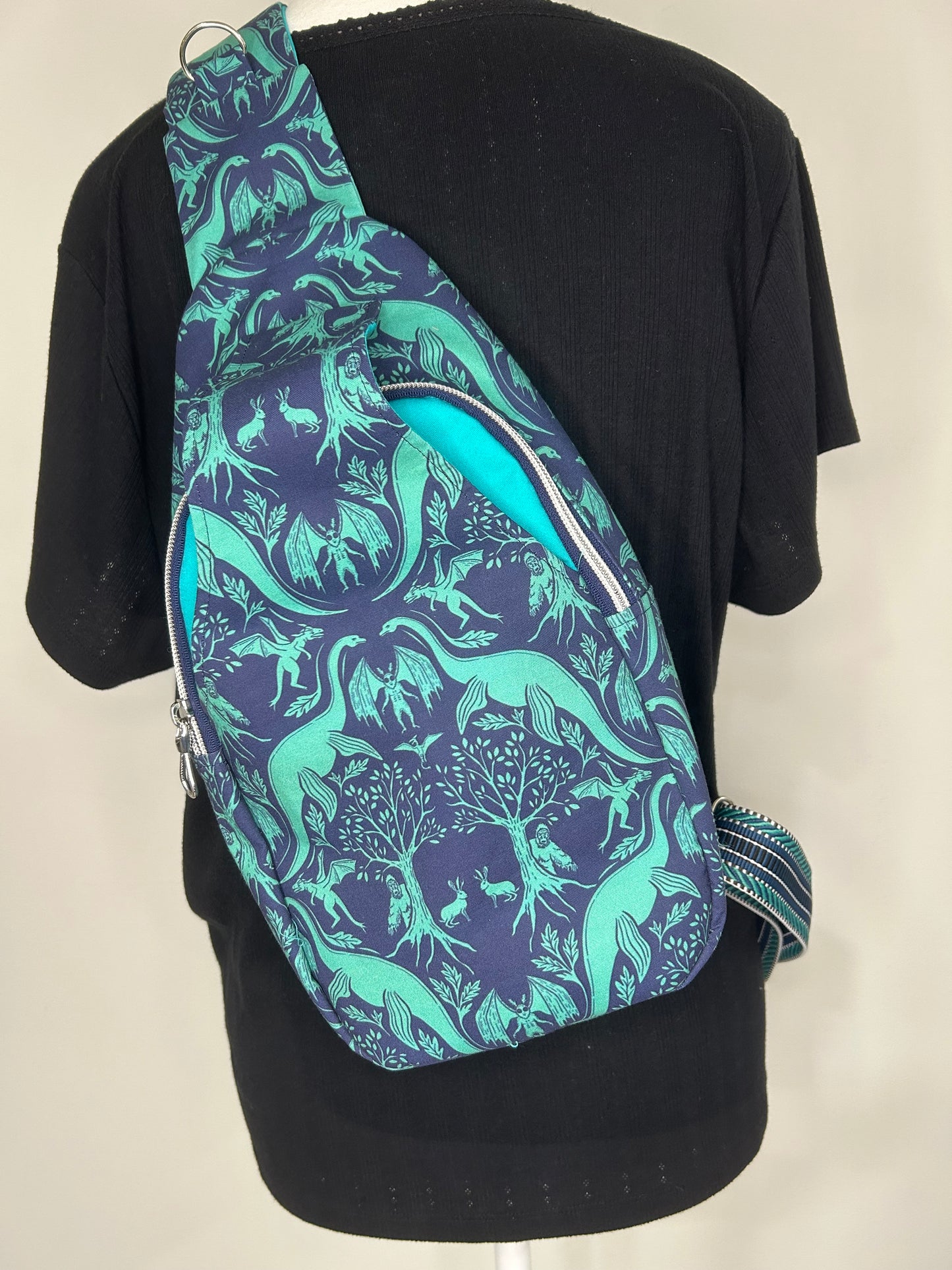 Handmade Cryptid Friends Retro Sling Bag