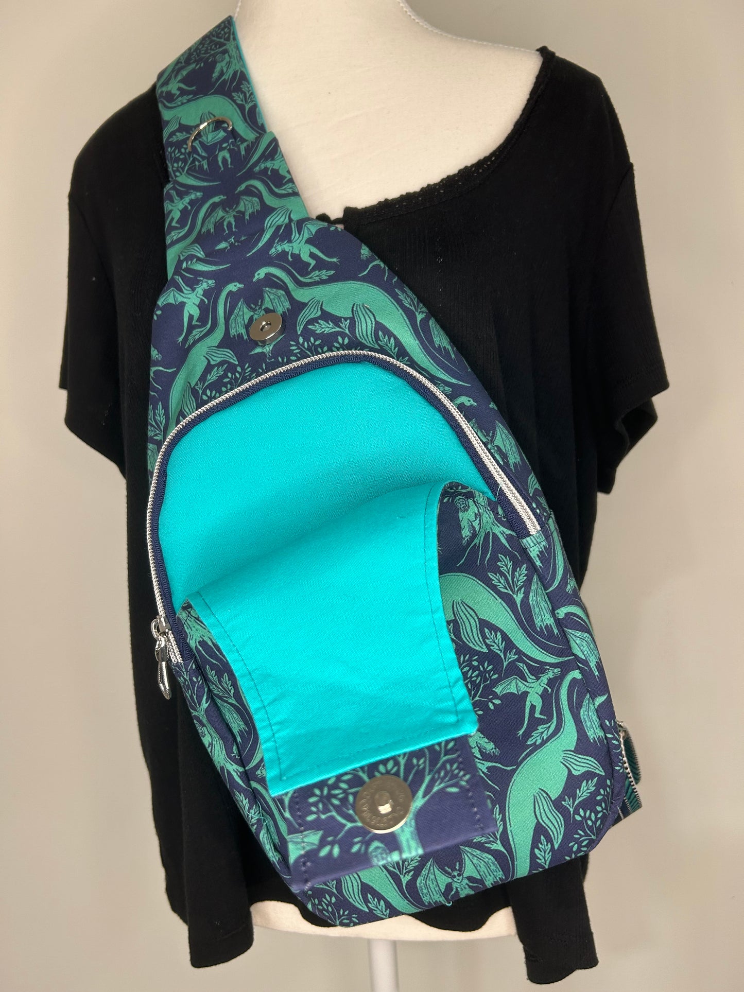 Handmade Cryptid Friends Retro Sling Bag