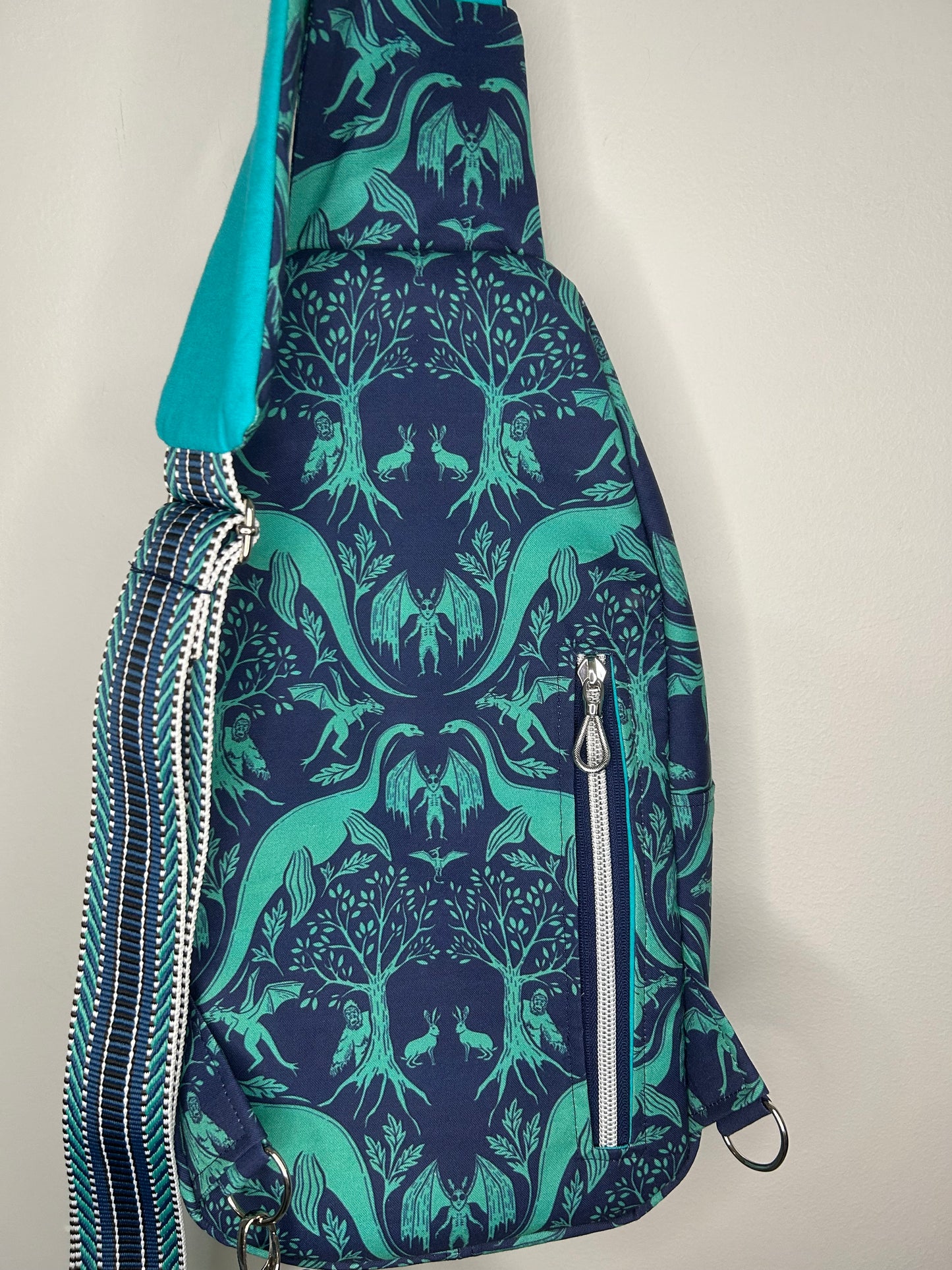 Handmade Cryptid Friends Retro Sling Bag