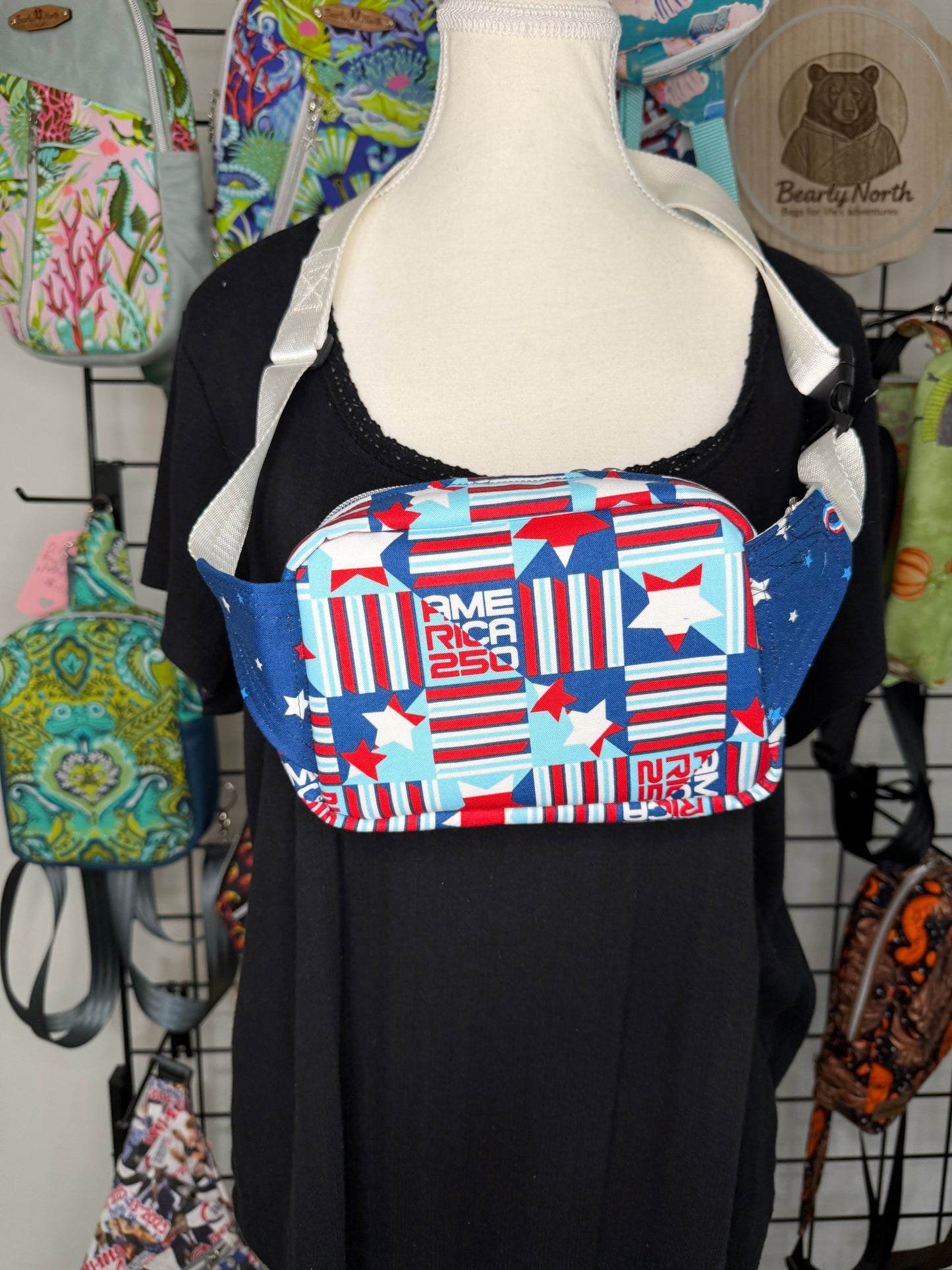 America 250 Small Simple Louie Sling to waist bag