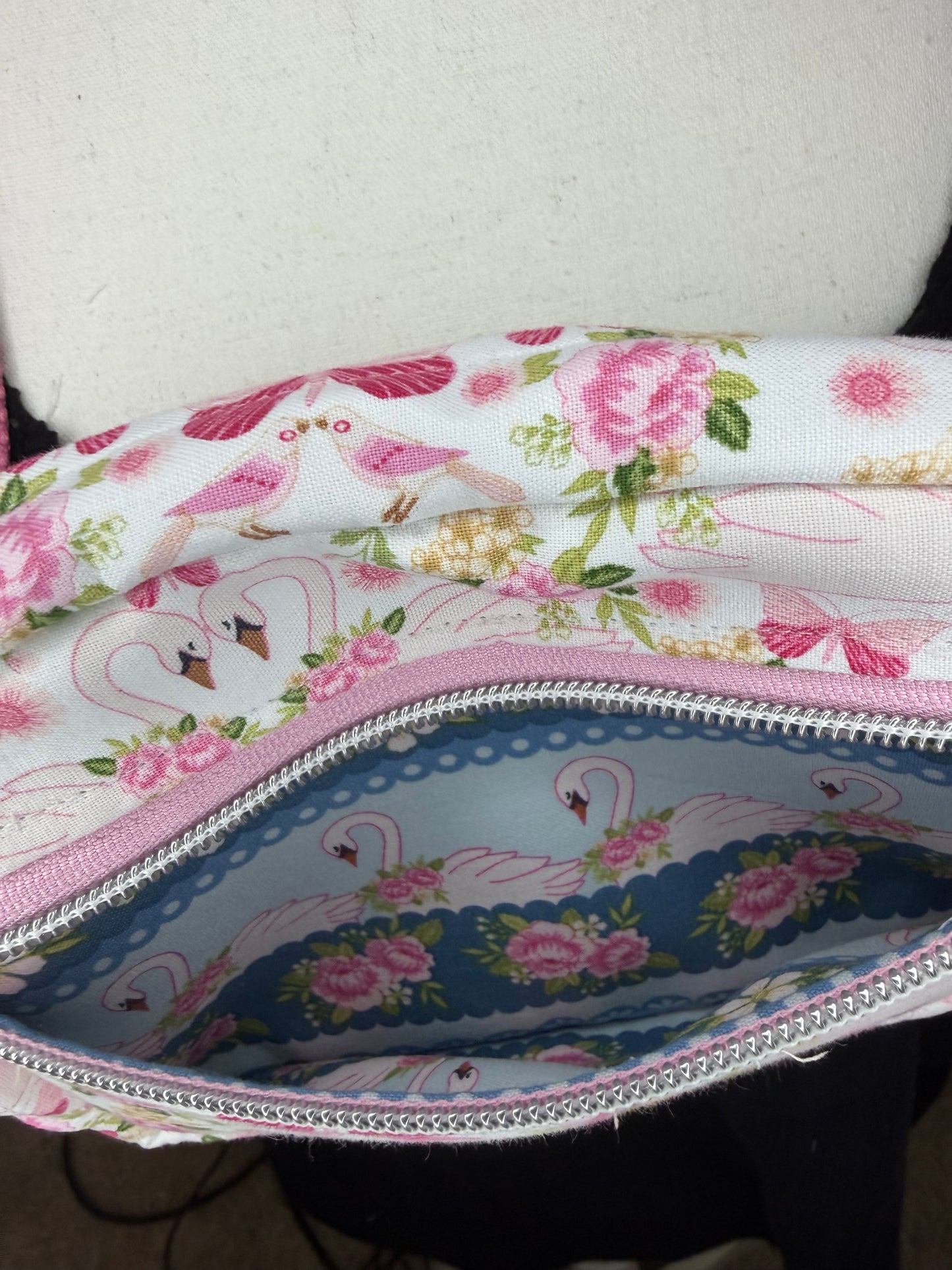 Poppie Cotton Swan Small Louie Sling to Waist Bag