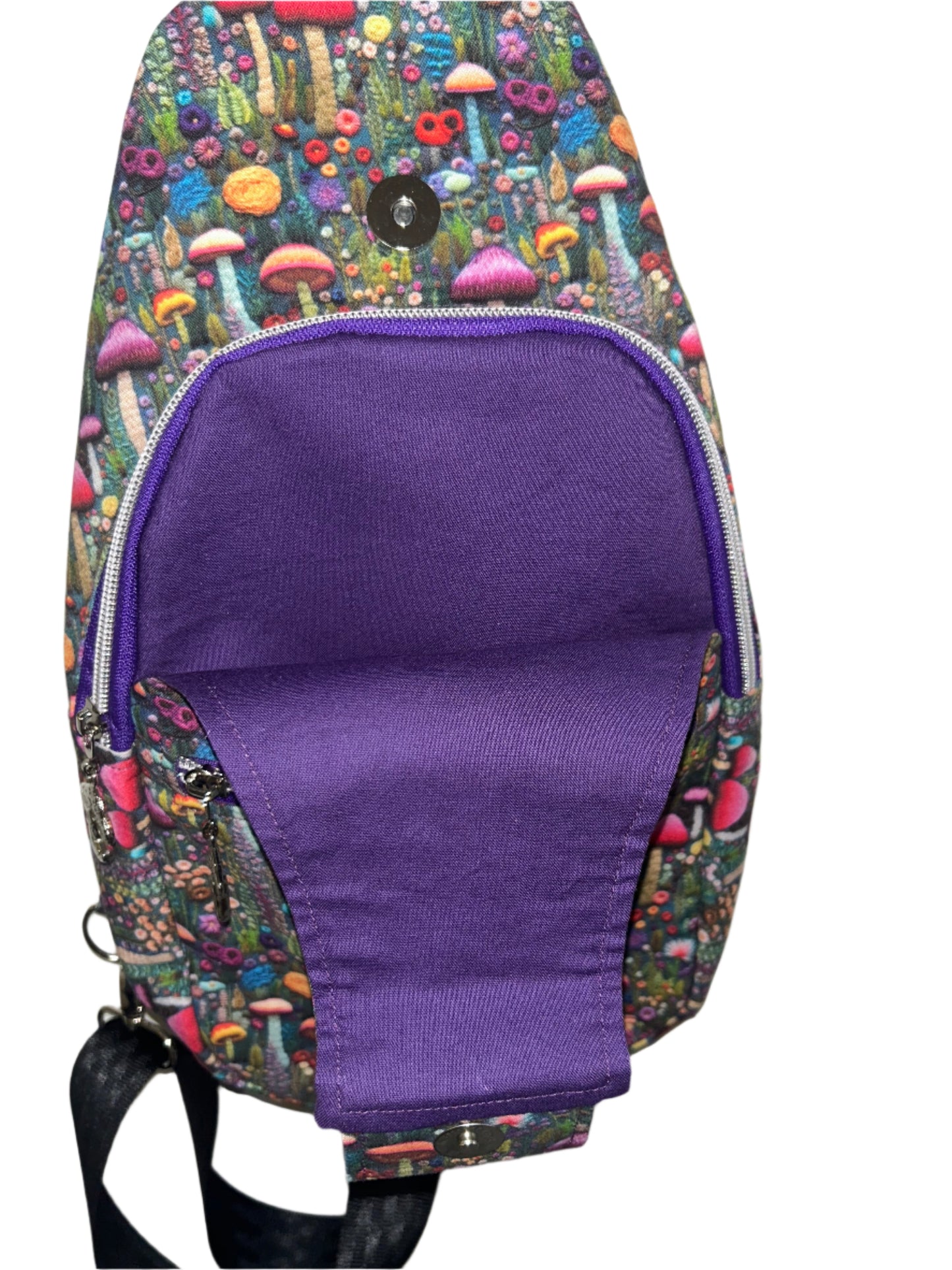 Mushroom Fields Retro Sling Bag