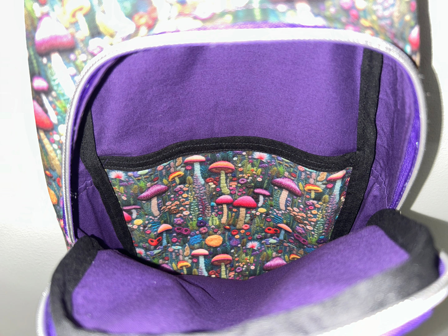 Mushroom Fields Retro Sling Bag