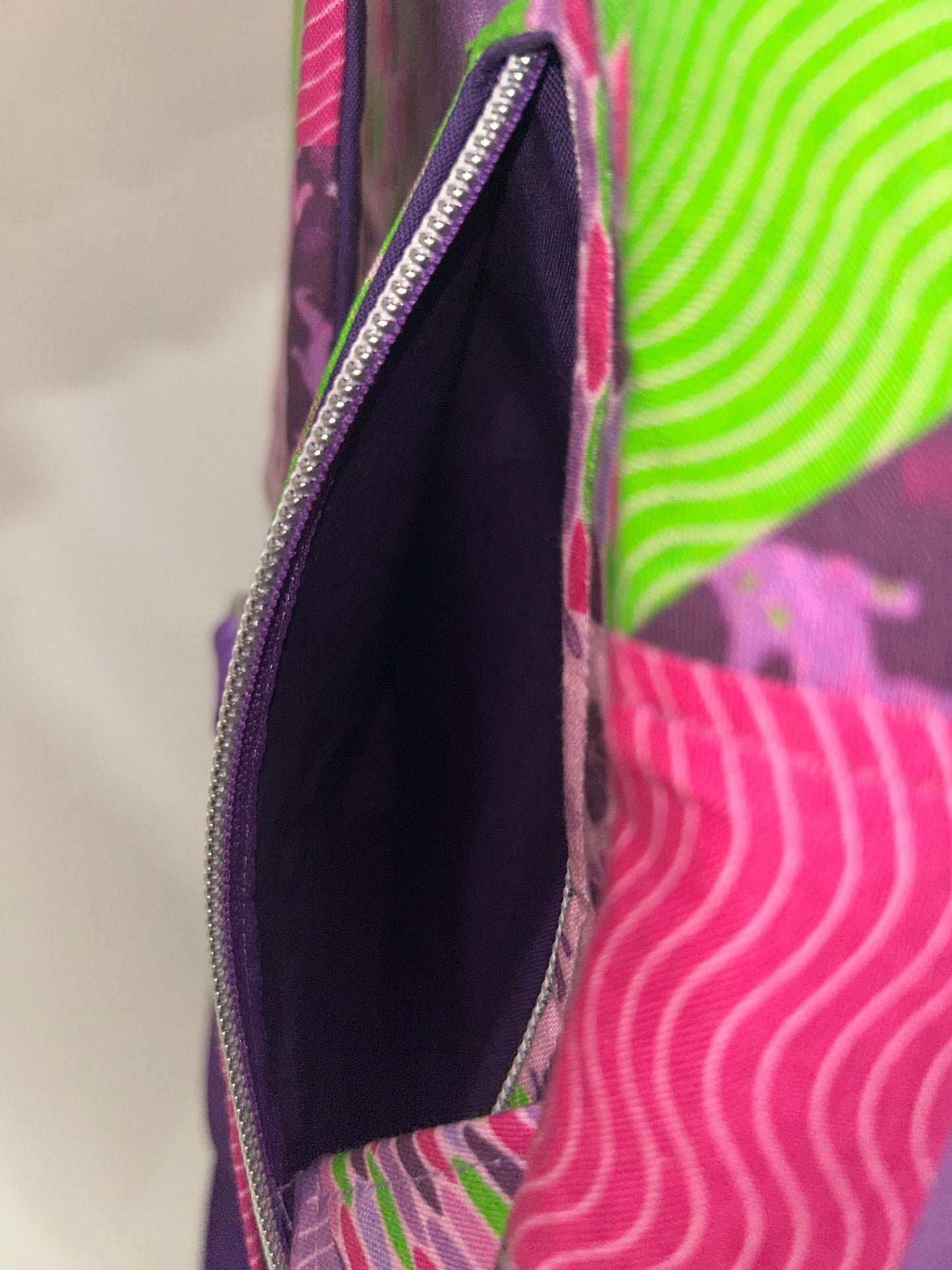 Purple Sasquatch Retro Sling Bag