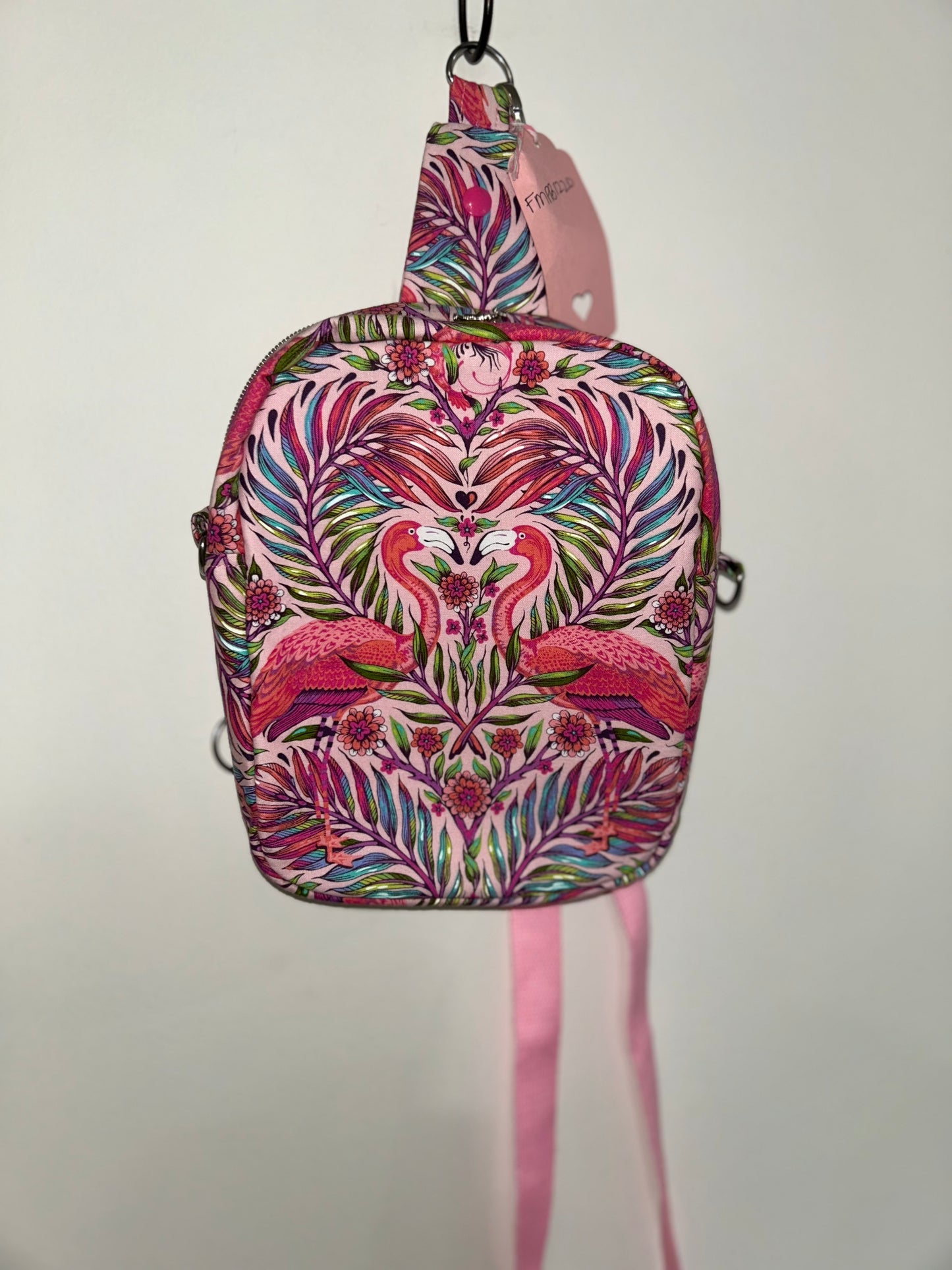 Flamingo Mingle Convertible Pebble Bag