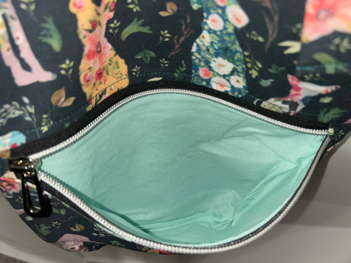 Floral Pups Convertible Traveler Bag