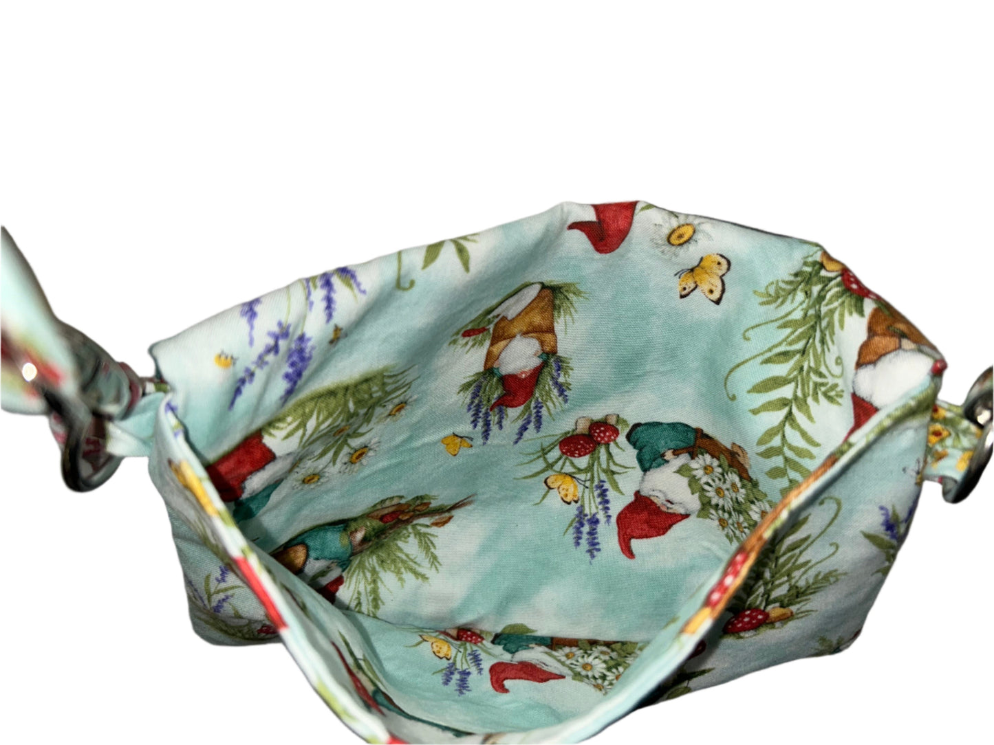 Gnomes and Mushrooms Fold Over Crossbody Bag