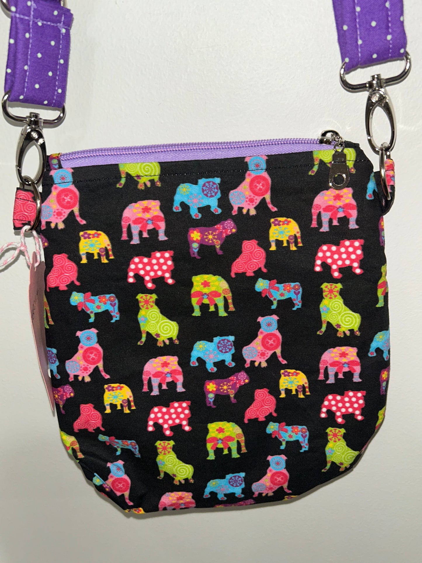 Floral Bulldog Crossbody Bag