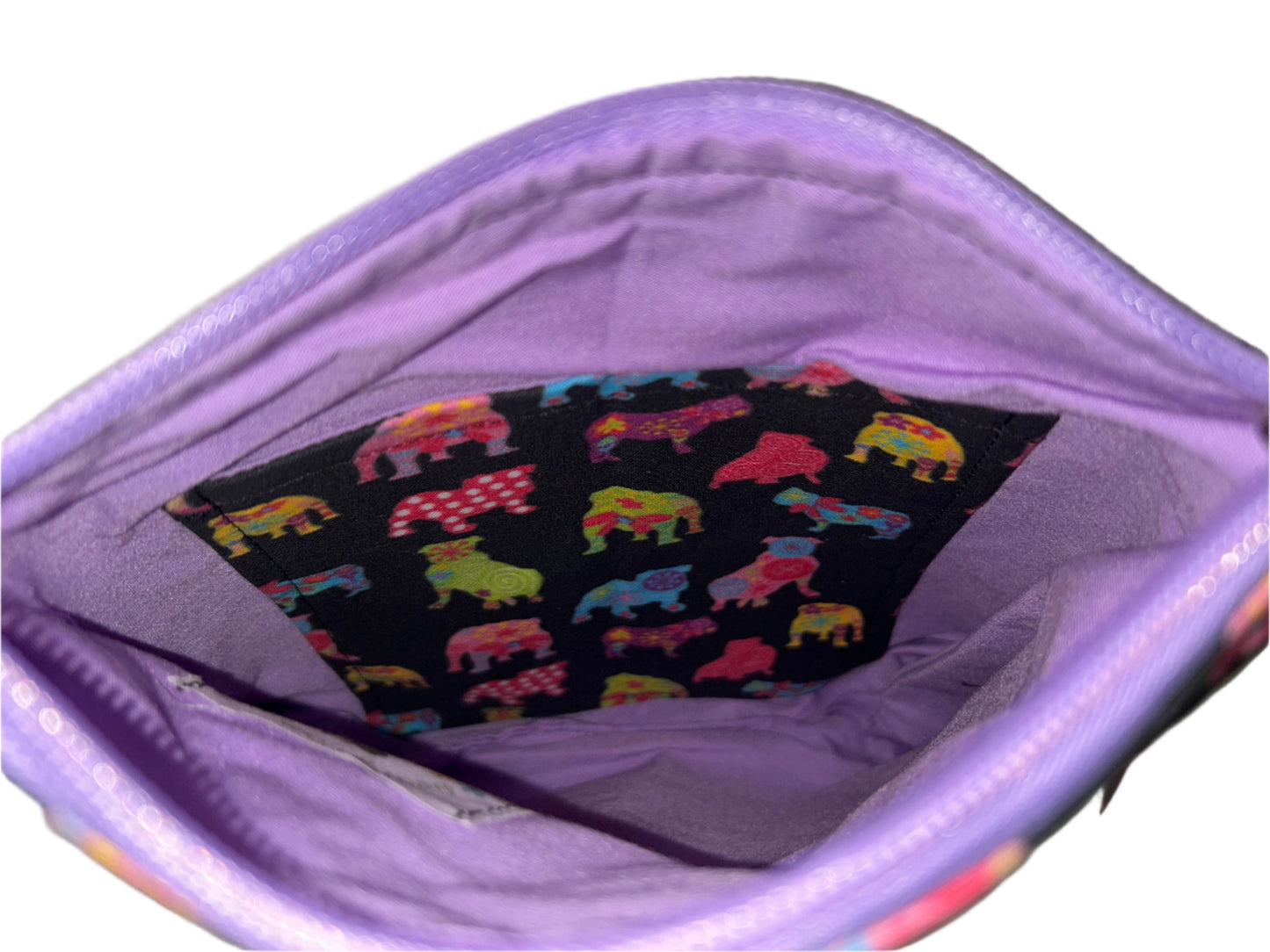 Floral Bulldog Crossbody Bag