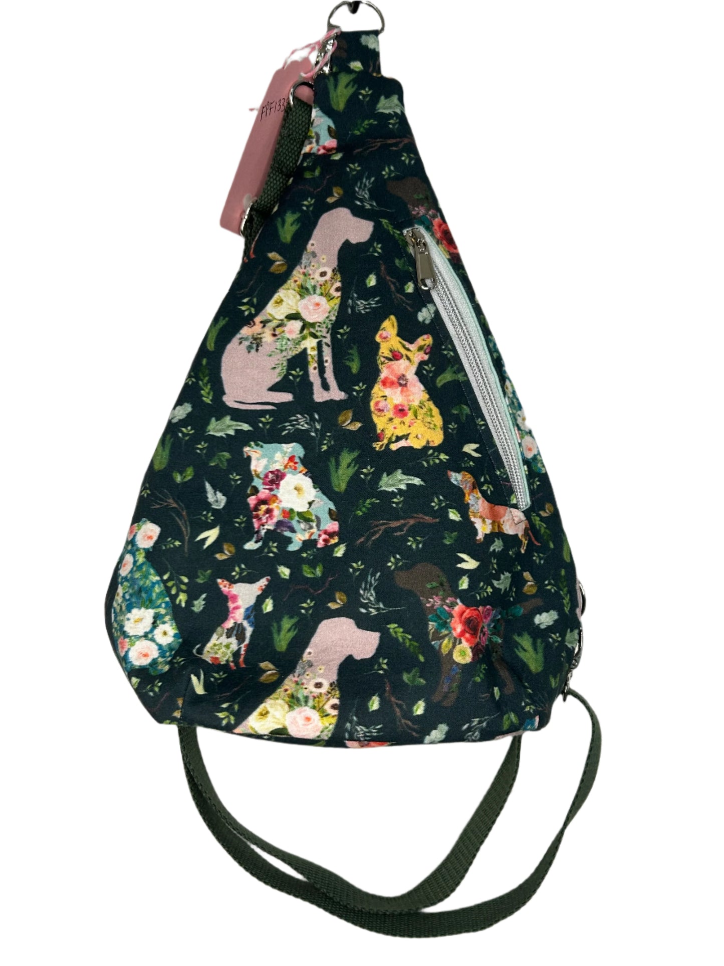 Floral Pups Finn Sling Bag