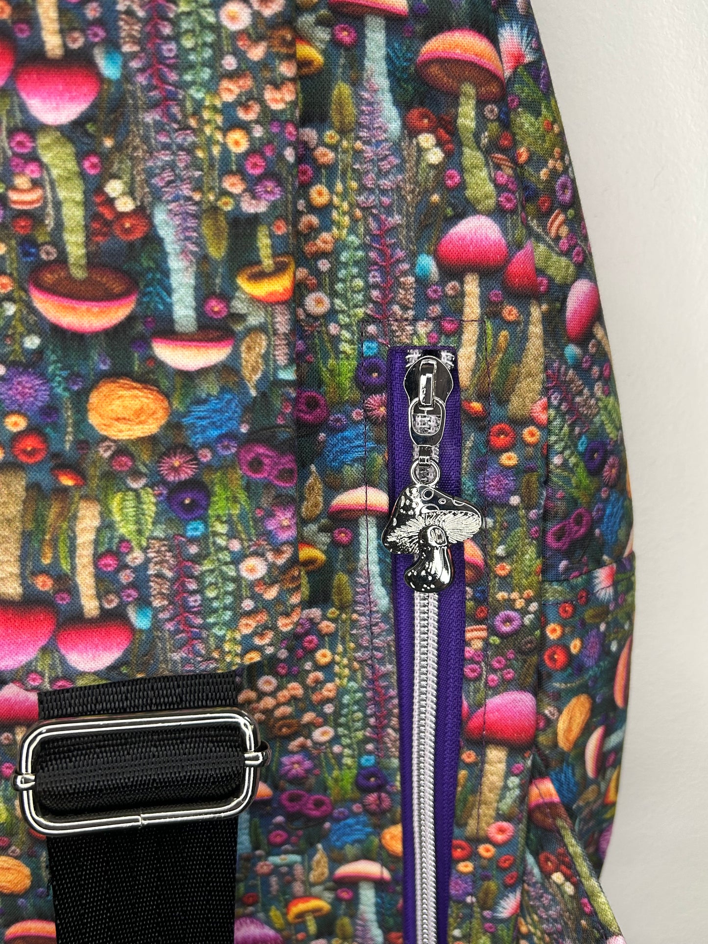 Mushroom Fields Retro Sling Bag