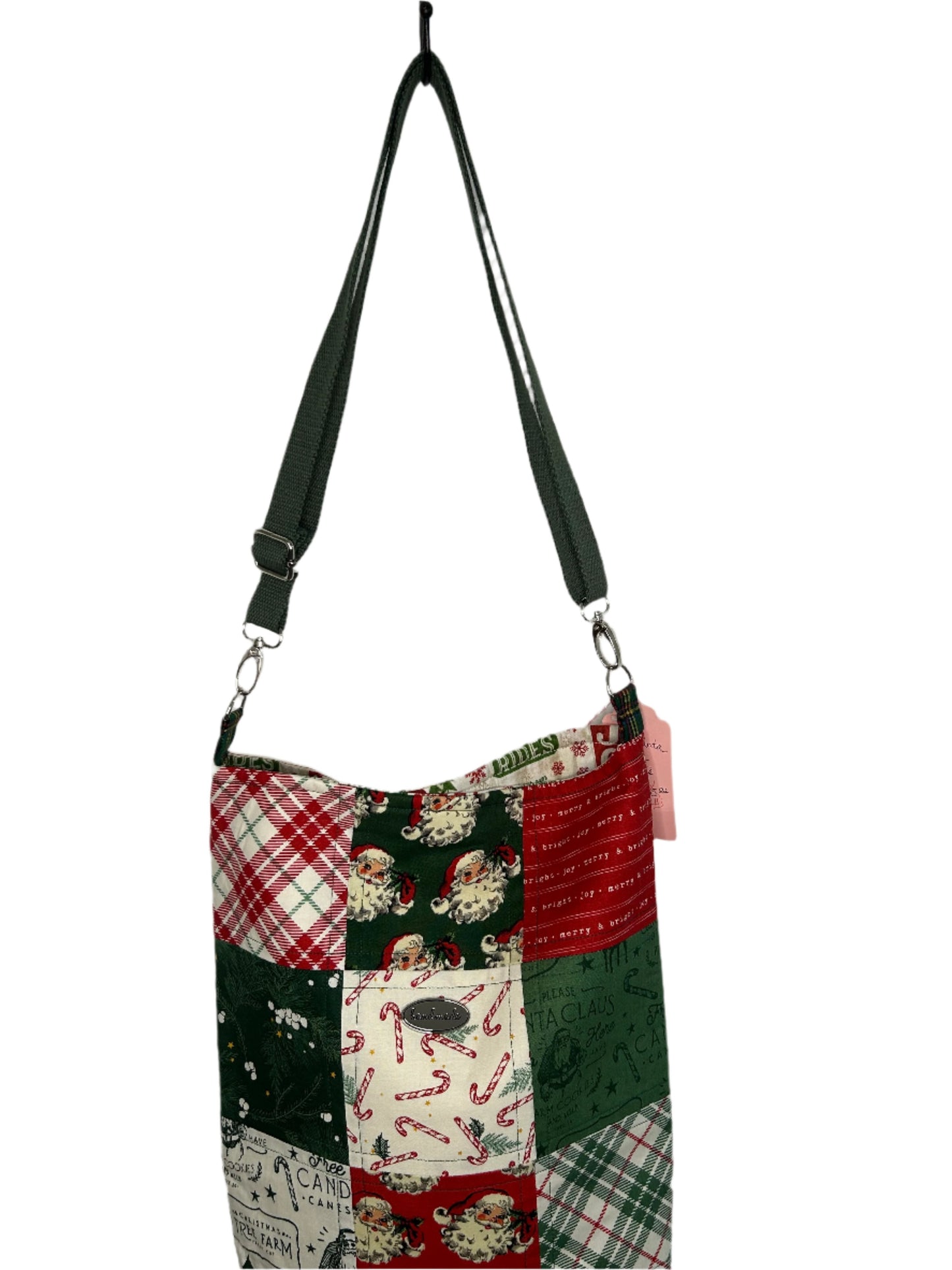 Retro Santa Quilted Tote