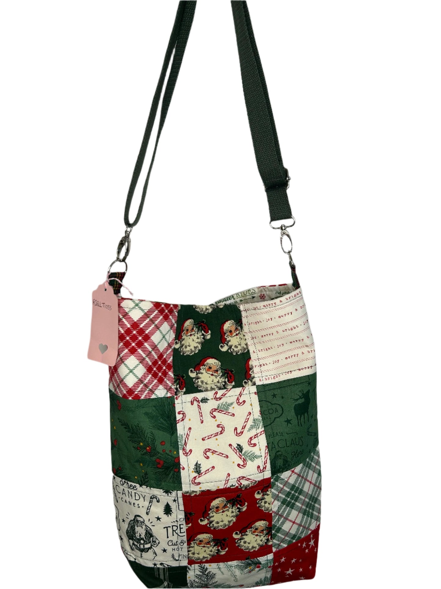 Retro Santa Quilted Tote