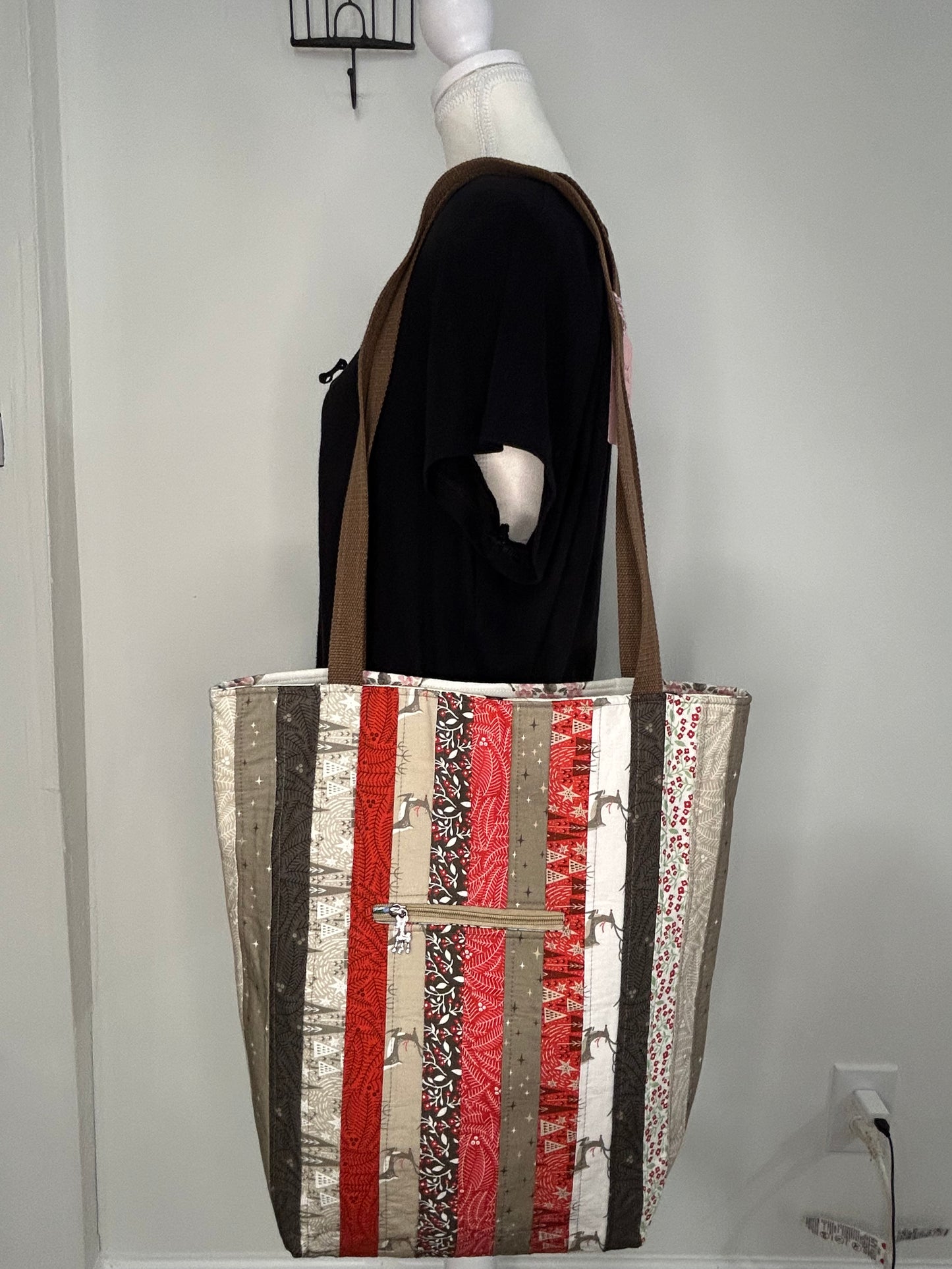 Fully Reversible Christmas and Bee Tote