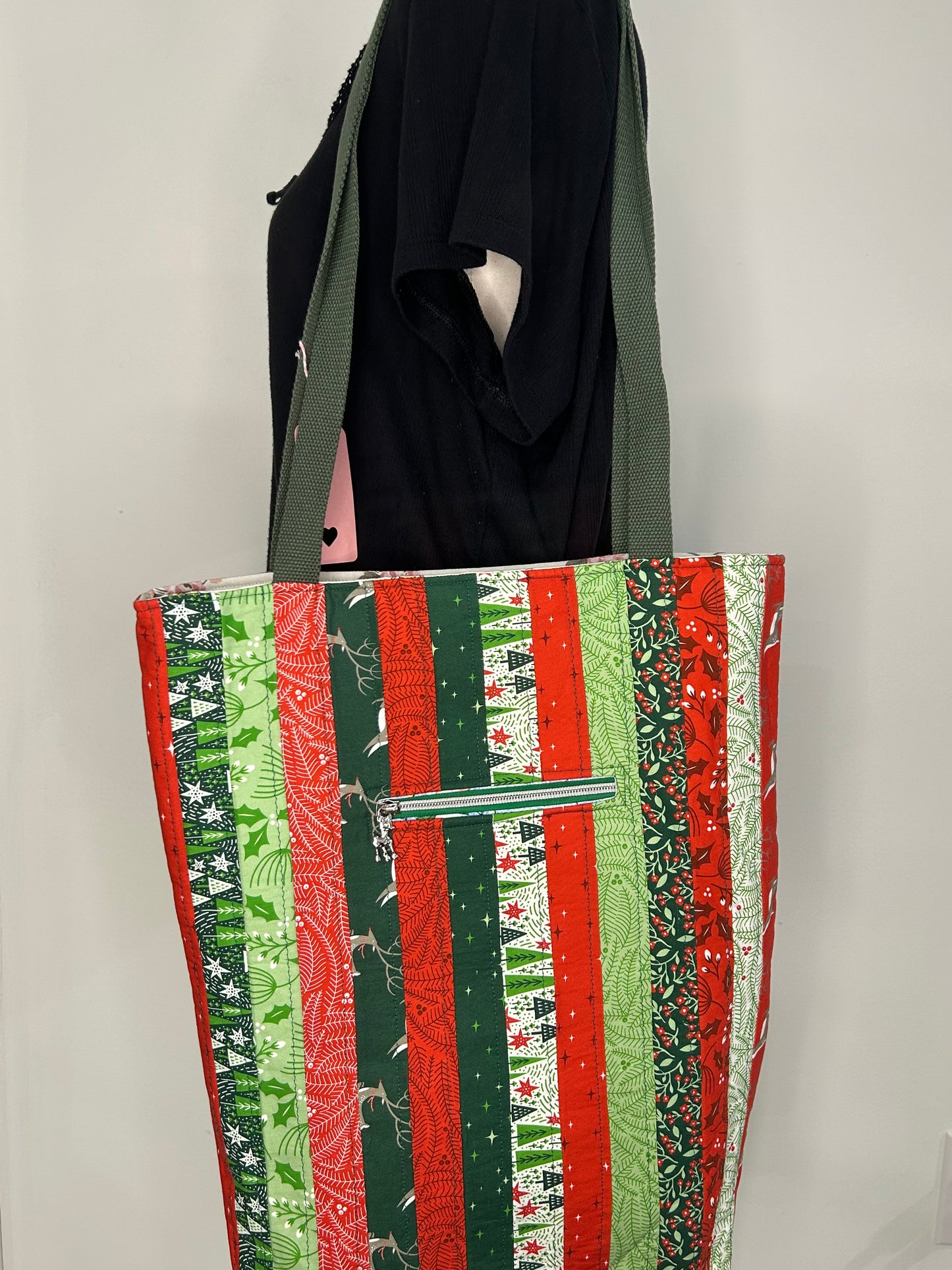 Fully Reversible Christmas and Bee Tote