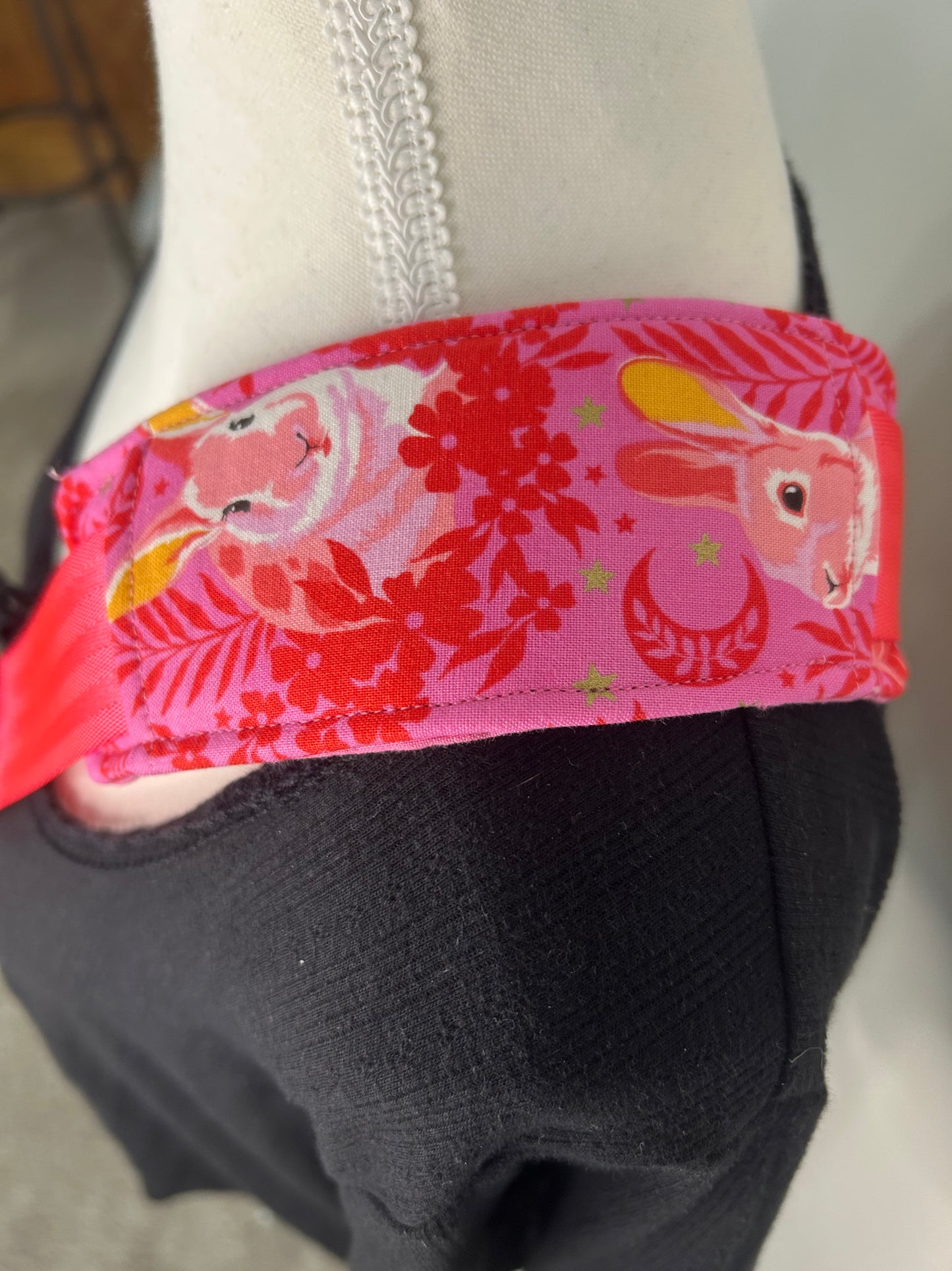 Handmade Hip Hop Hooray Rabbit Tula Pink Water Bottle Bag